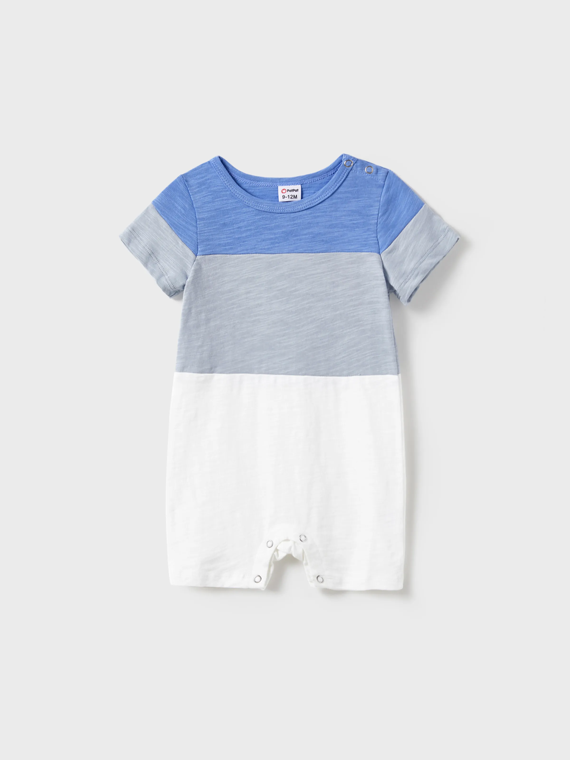 

Family Matching Sets Color Block Tee and A-line Tank Dress with Drawstring, Pockets and Buttons