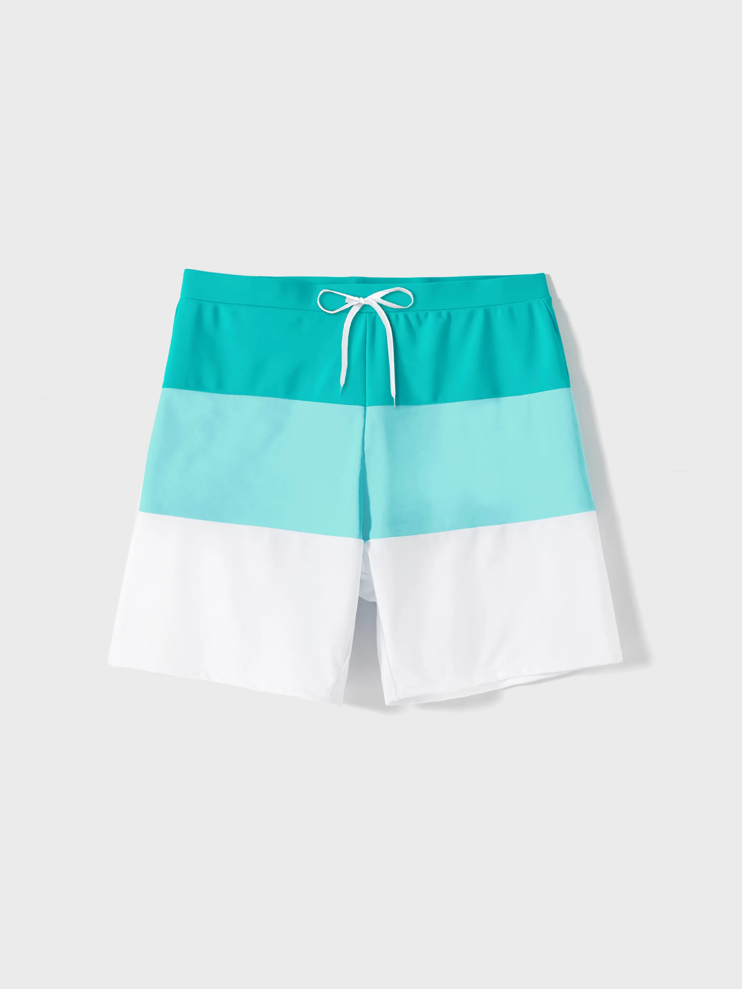 

Family Matching Colorblock Self Tie One-piece Swimsuit and Swim Trunks