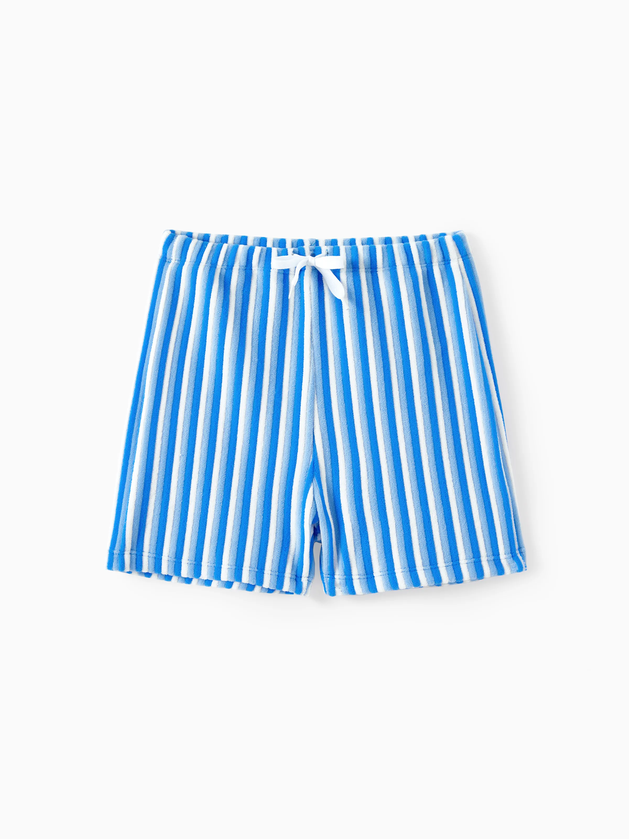 

Family Matching Towel Swimwear Blue Stripe Swim Trunks or two-piece Bikini swimsuit