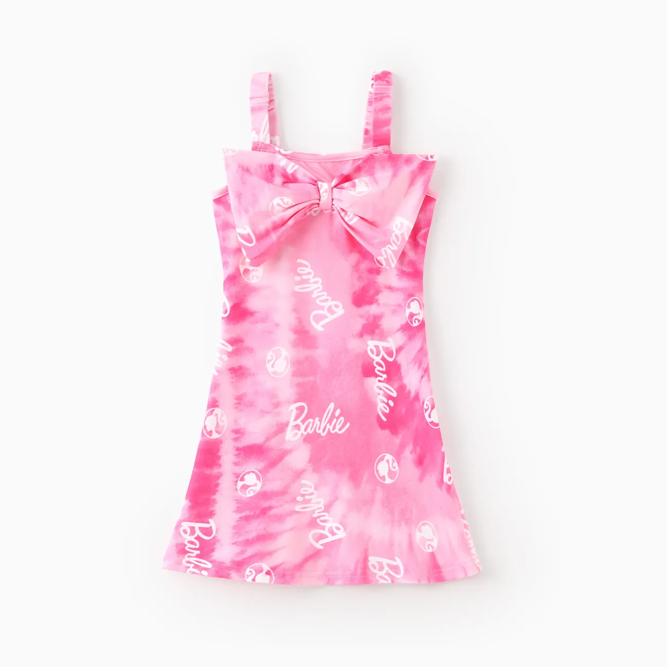 Barbie Toddler/Kid Girl 1pc Bowknot Tie-dyed Cami Dress