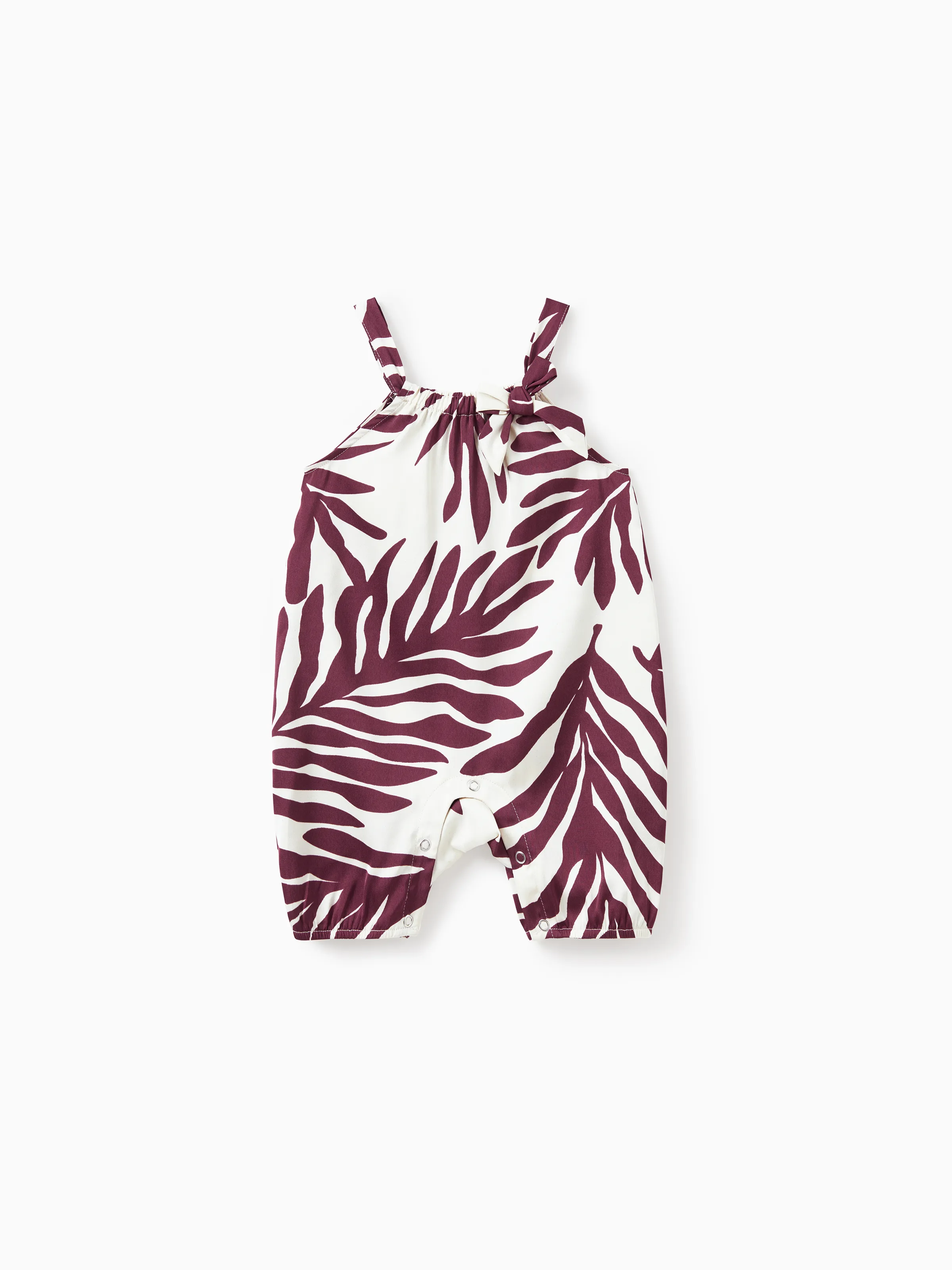 

Family Matching Outfits Red Leaf Print Shirts and Strap Belted Dress for Hawaii/Cruise/Resort/Casual Wear