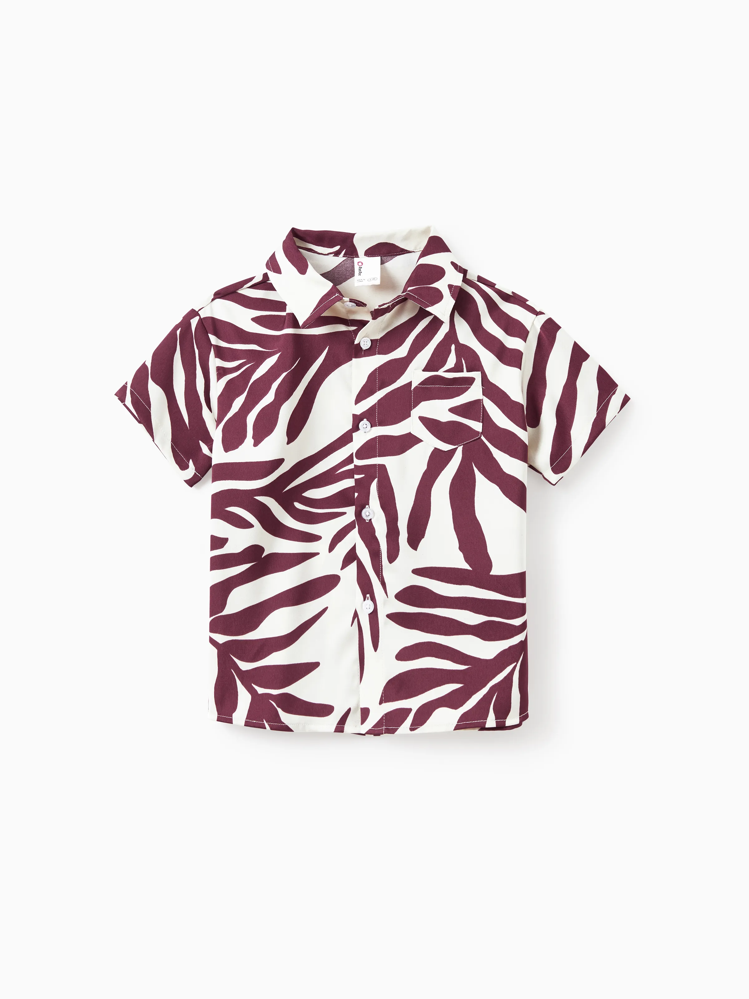 

Family Matching Outfits Red Leaf Print Shirts and Strap Belted Dress for Hawaii/Cruise/Resort/Casual Wear