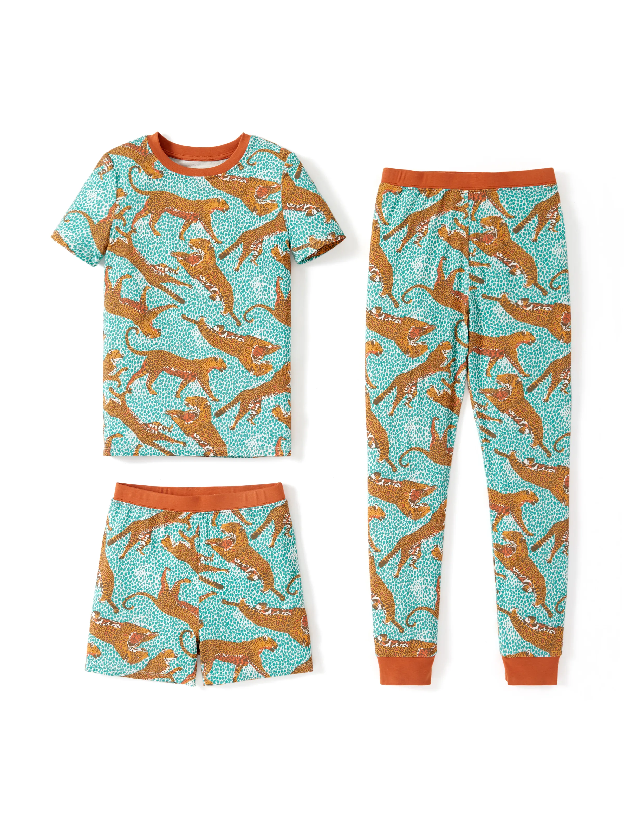 

Bamboo Toddler/Kid 3pcs Playful Print Snug-Fitting Pajamas Set