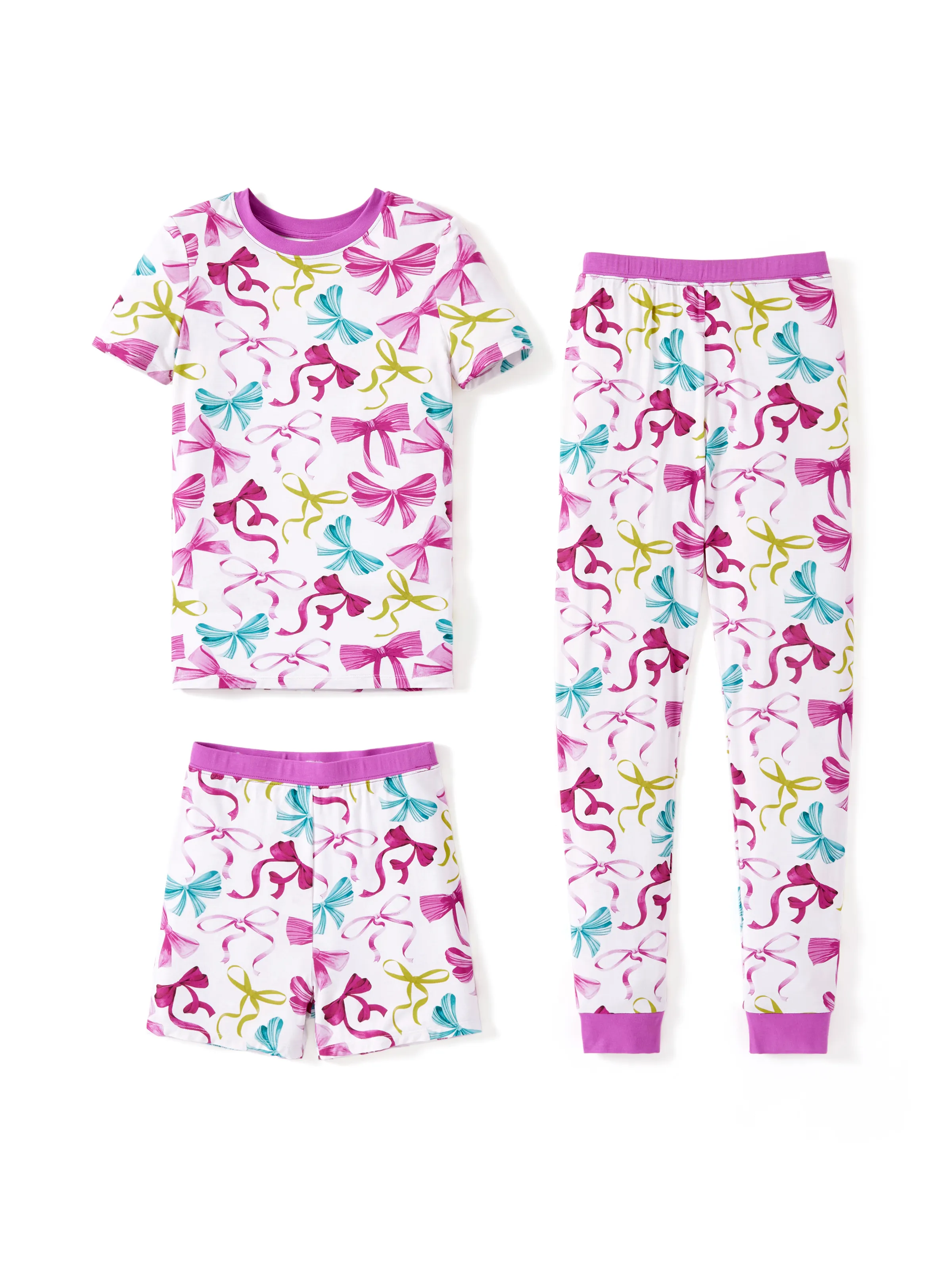 

Bamboo Toddler/Kid 3pcs Playful Print Snug-Fitting Pajamas Set