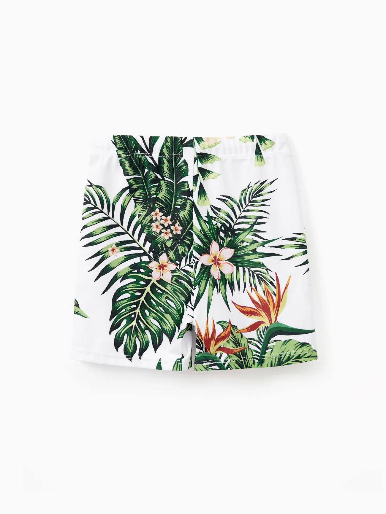 Boy - One Piece Plant Printed Family Matching Swimsuit - White - image 23