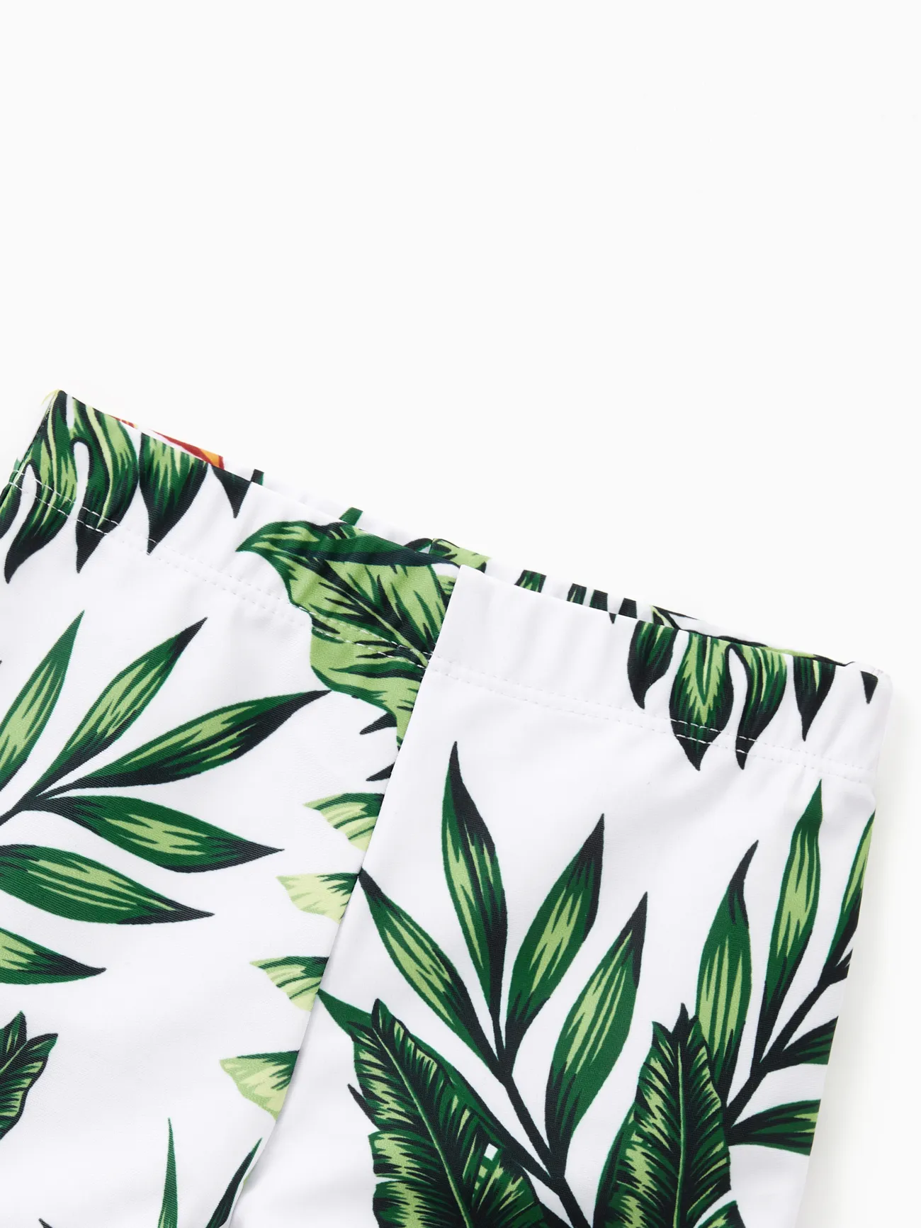 Baby Boy - One Piece Plant Printed Family Matching Swimsuit - White - image 17