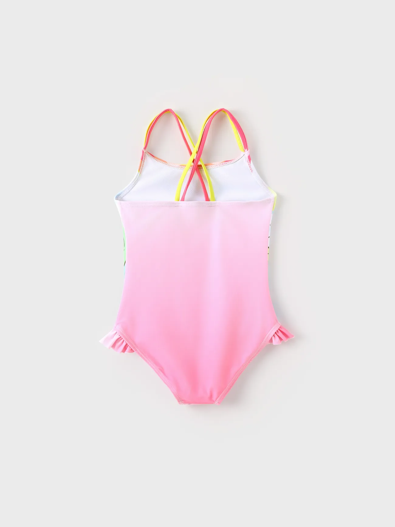 Pink - My Little Pony Toddler/Kid Girl 1pc Character Gradient Print Ruffle-hem One-piece UPF 50+ Swimsuit - image 2