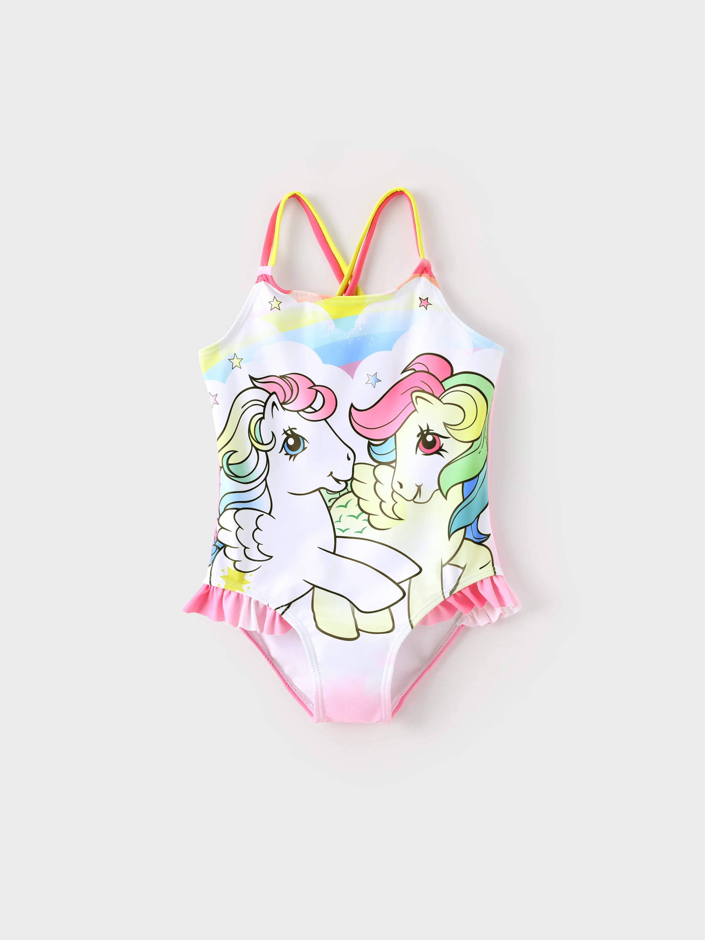 

My Little Pony Toddler/Kid Girl 1pc Character Gradient Print Ruffle-hem One-piece UPF 50+ Swimsuit