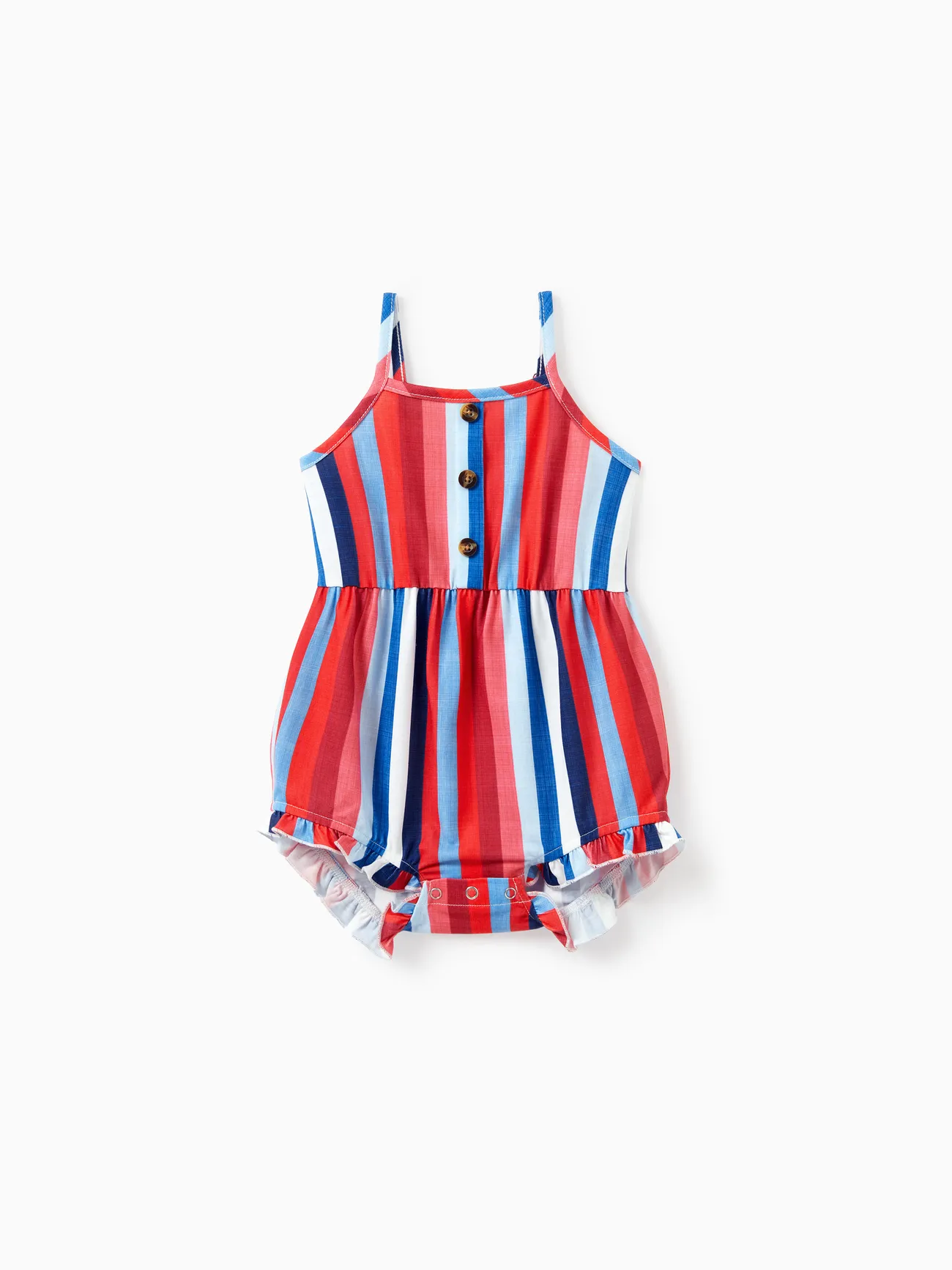 Baby Girl - Family Matching Casual Cotton T-shirt or Belted Stripe Dress Set - Multi-color - image 12
