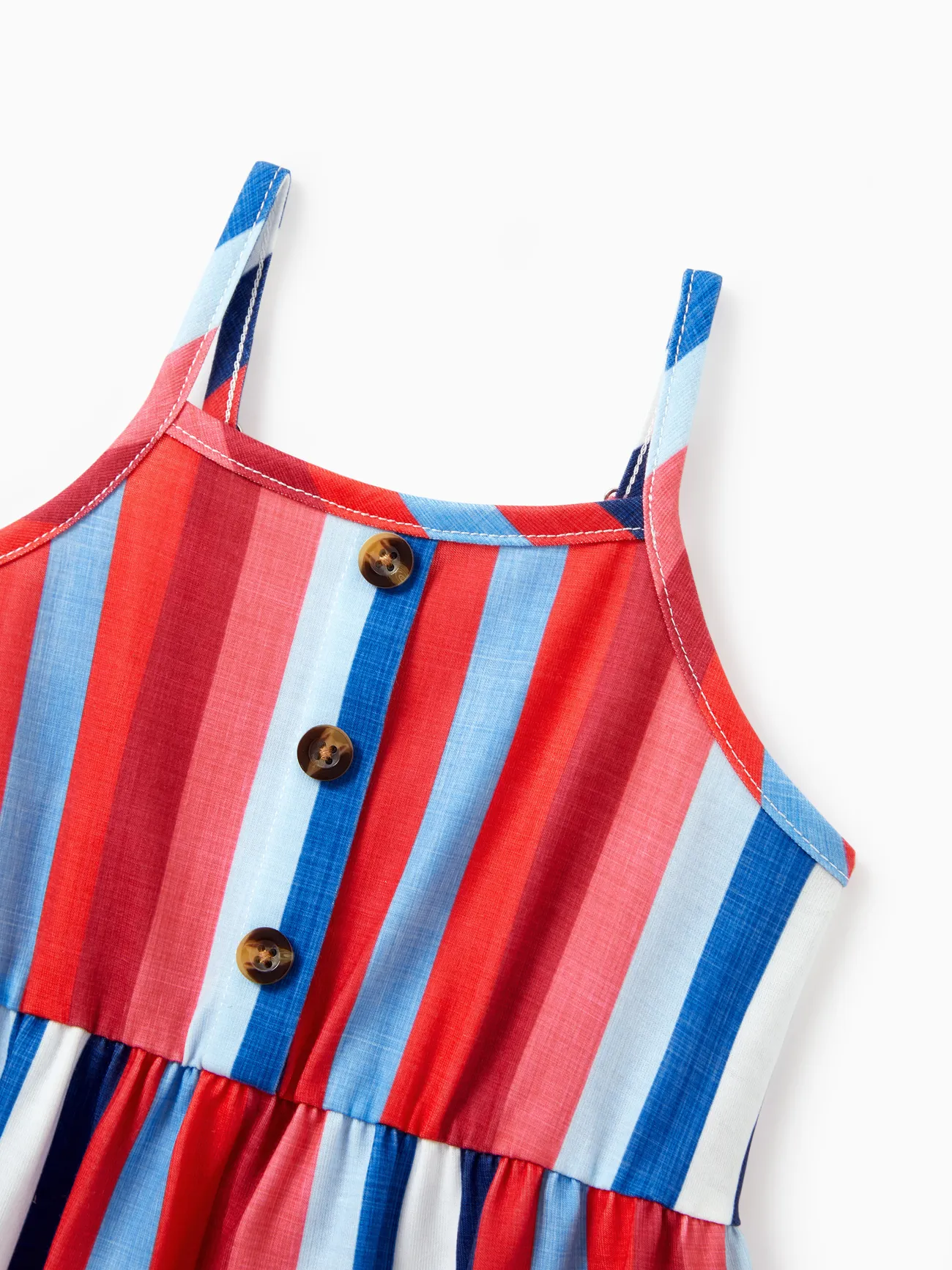Baby Girl - Family Matching Casual Cotton T-shirt or Belted Stripe Dress Set - Multi-color - image 14