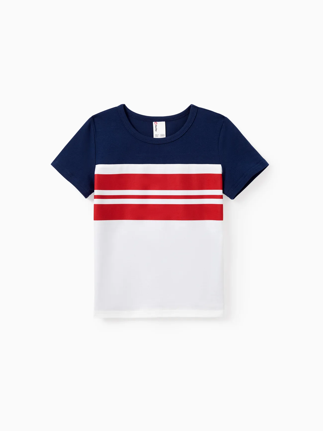 Boy - Family Matching Casual Cotton T-shirt or Belted Stripe Dress Set - Multi-color - image 17