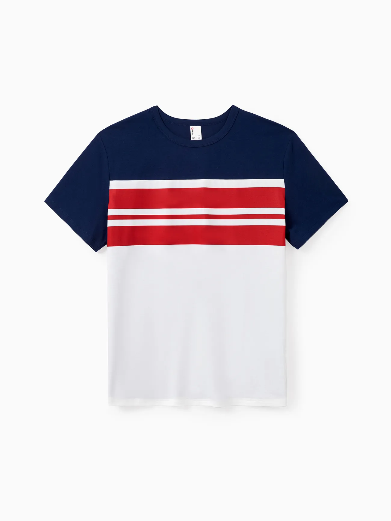 Men - Family Matching Casual Cotton T-shirt or Belted Stripe Dress Set - Multi-color - image 22