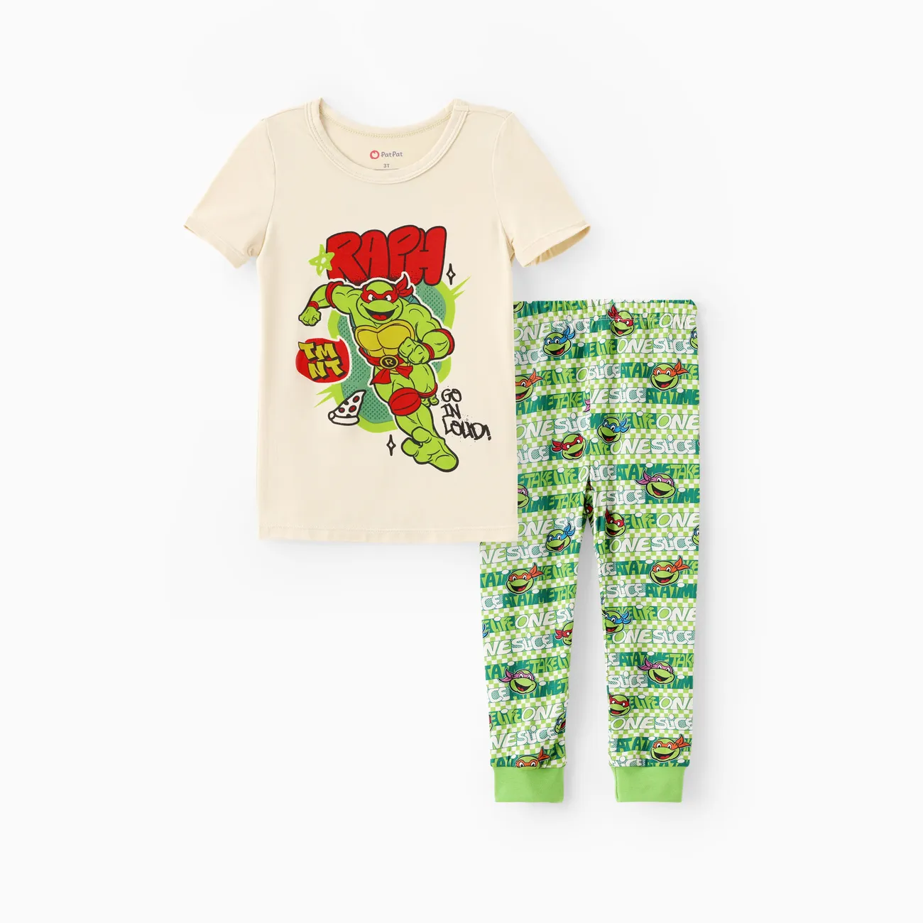 Teenage Mutant Ninja Turtle Toddler/Kid Boy 2pcs Bamboo Snug-Fitting Pajama Set