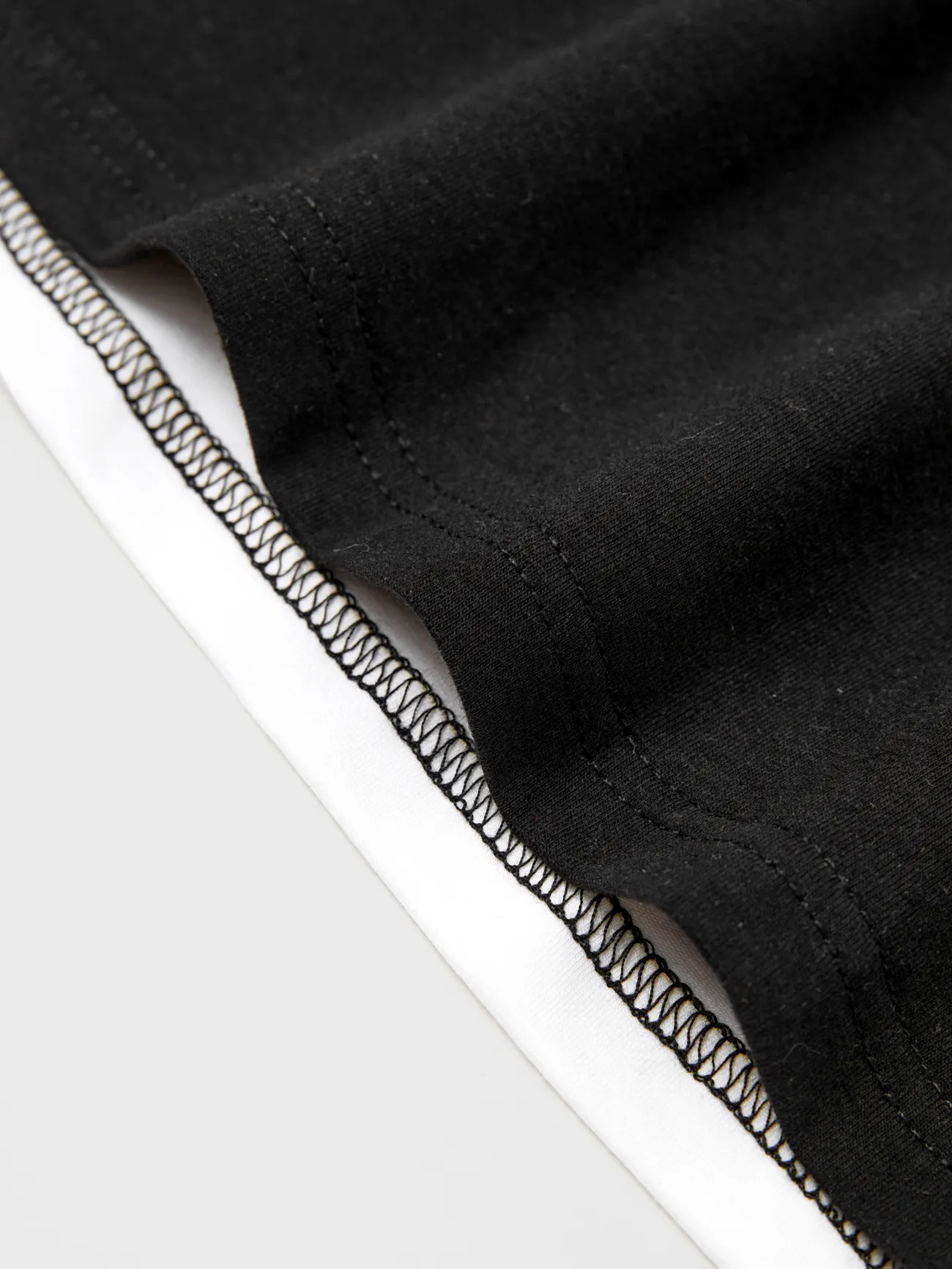 Men - Black and White Stripe Matching Outfits - T-shirts and Bodycon Dress for Casual/Cruise/Resort - Black+White - image 24