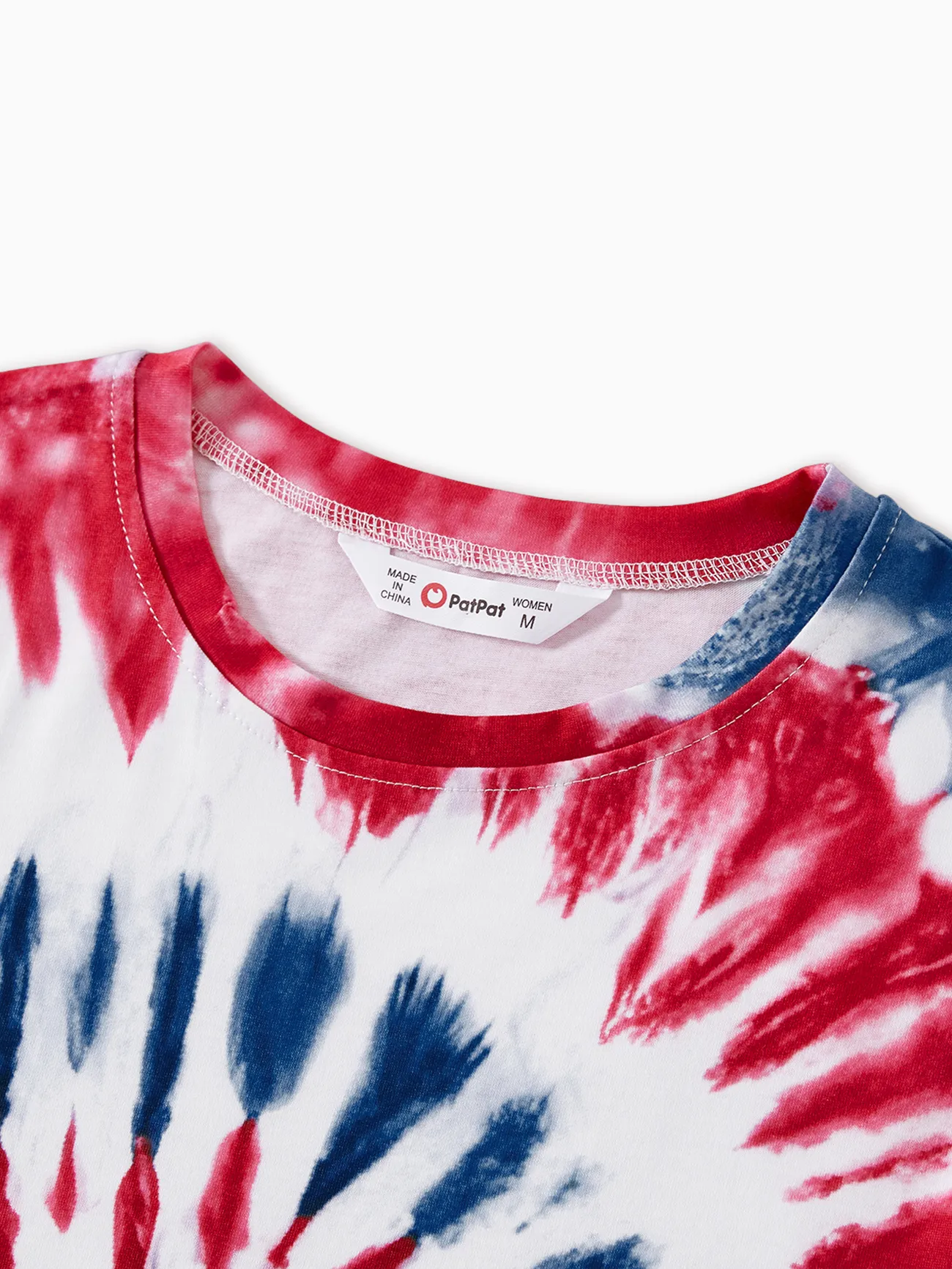 Women - Matching Family 4th of July T-shirts with Tie Dye Prints - Multi-color - image 3