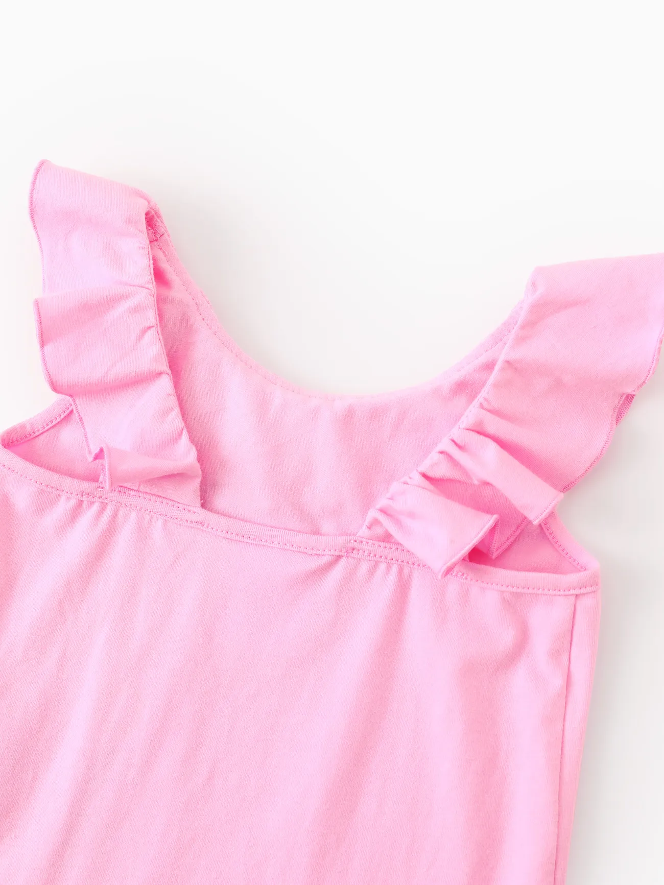 Pink - Barbie Toddlers Girl 2pcs Cotton Ruffled Collar Sleeveless Top And Bowknot Shorts Set - image 5