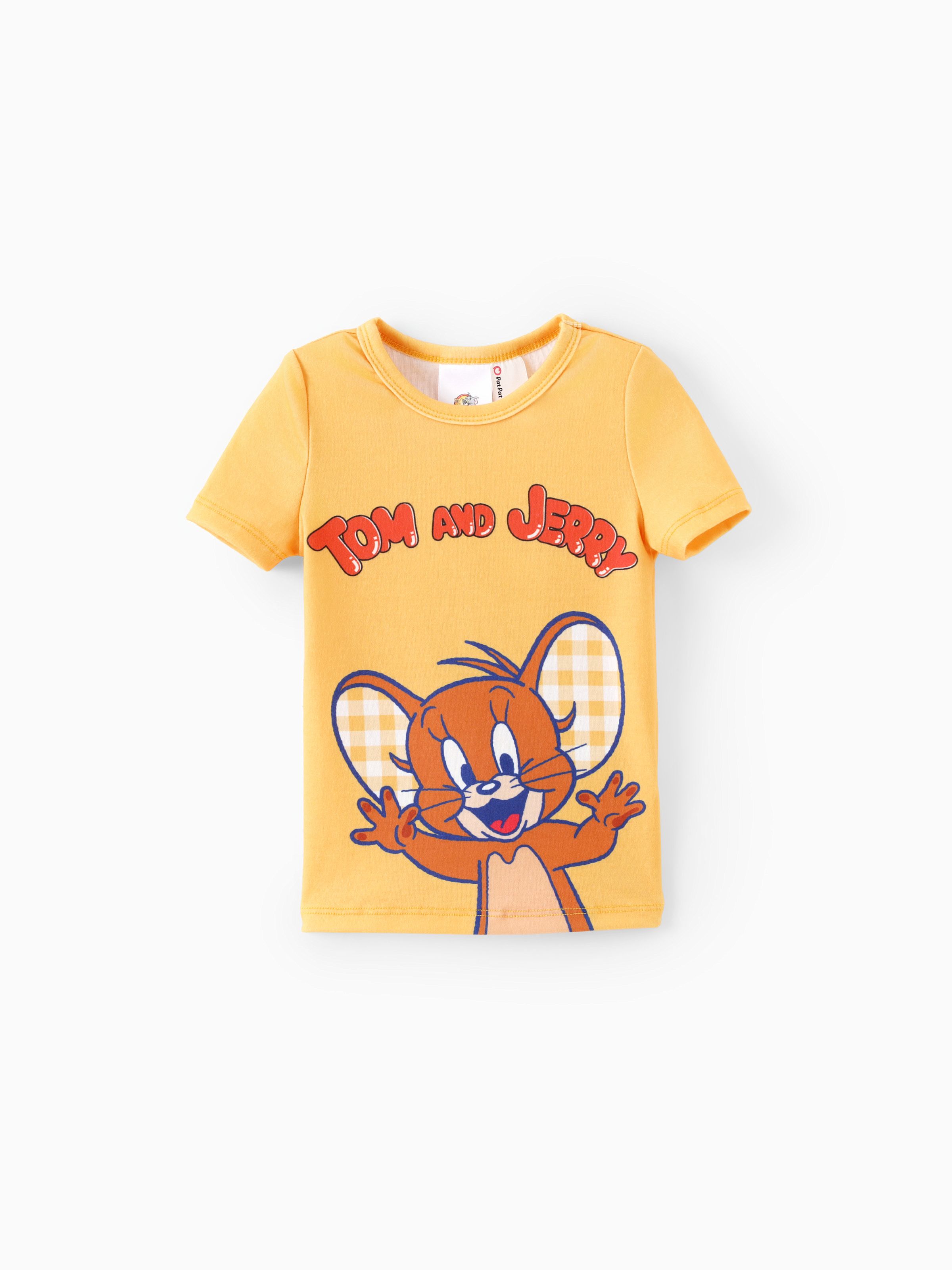 ◆SPAO◆ Tom and Jerry Tom and Jerry Check Short Sleeve Paja Tom et Jerry Tout-petit garçon 2pcs Naia™ Character Plaid