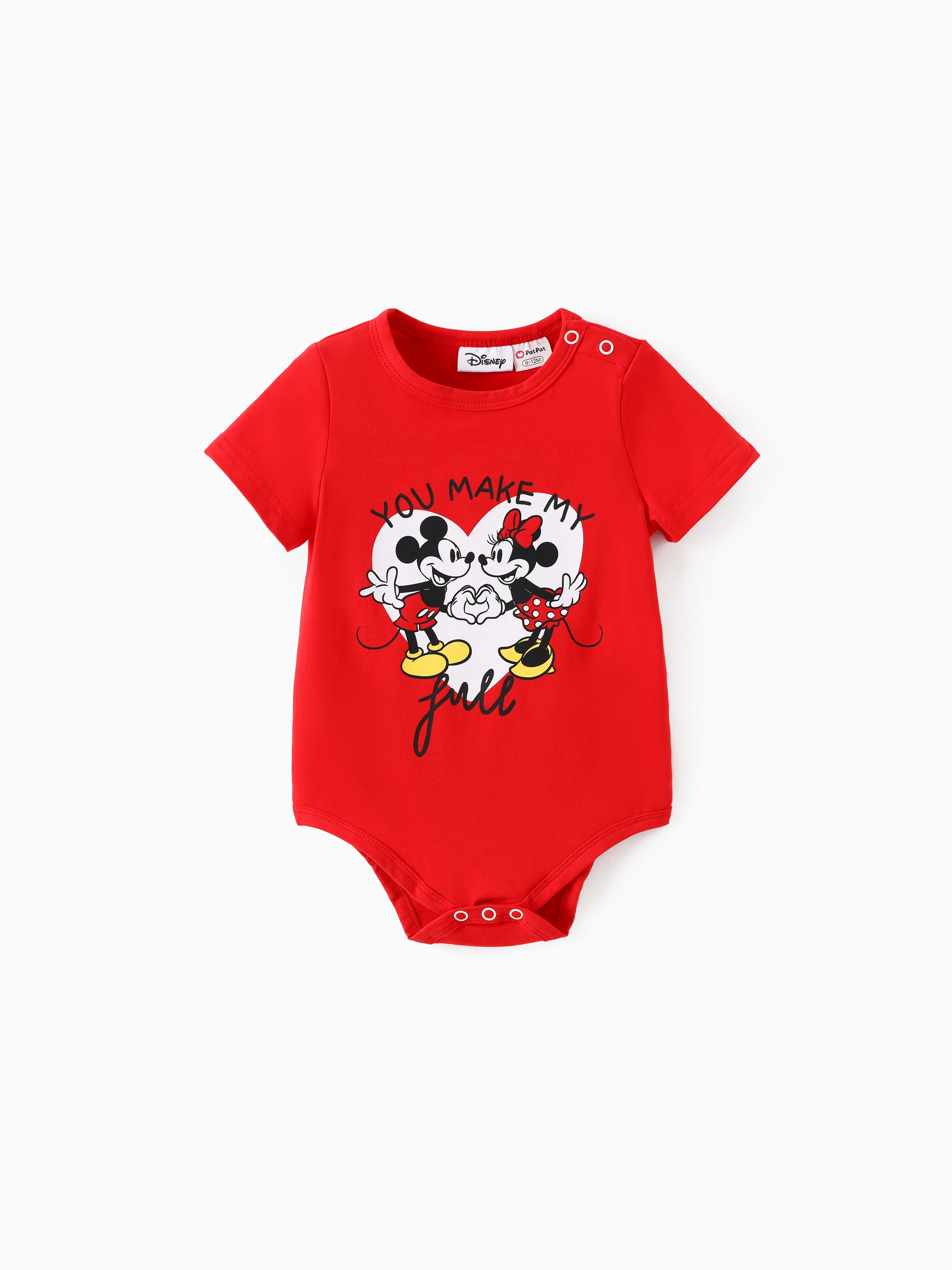 

Disney Mickey and Friends Family matching Heart Allover Print Short-sleeve Dress/Jumpsuit/Cotton Top