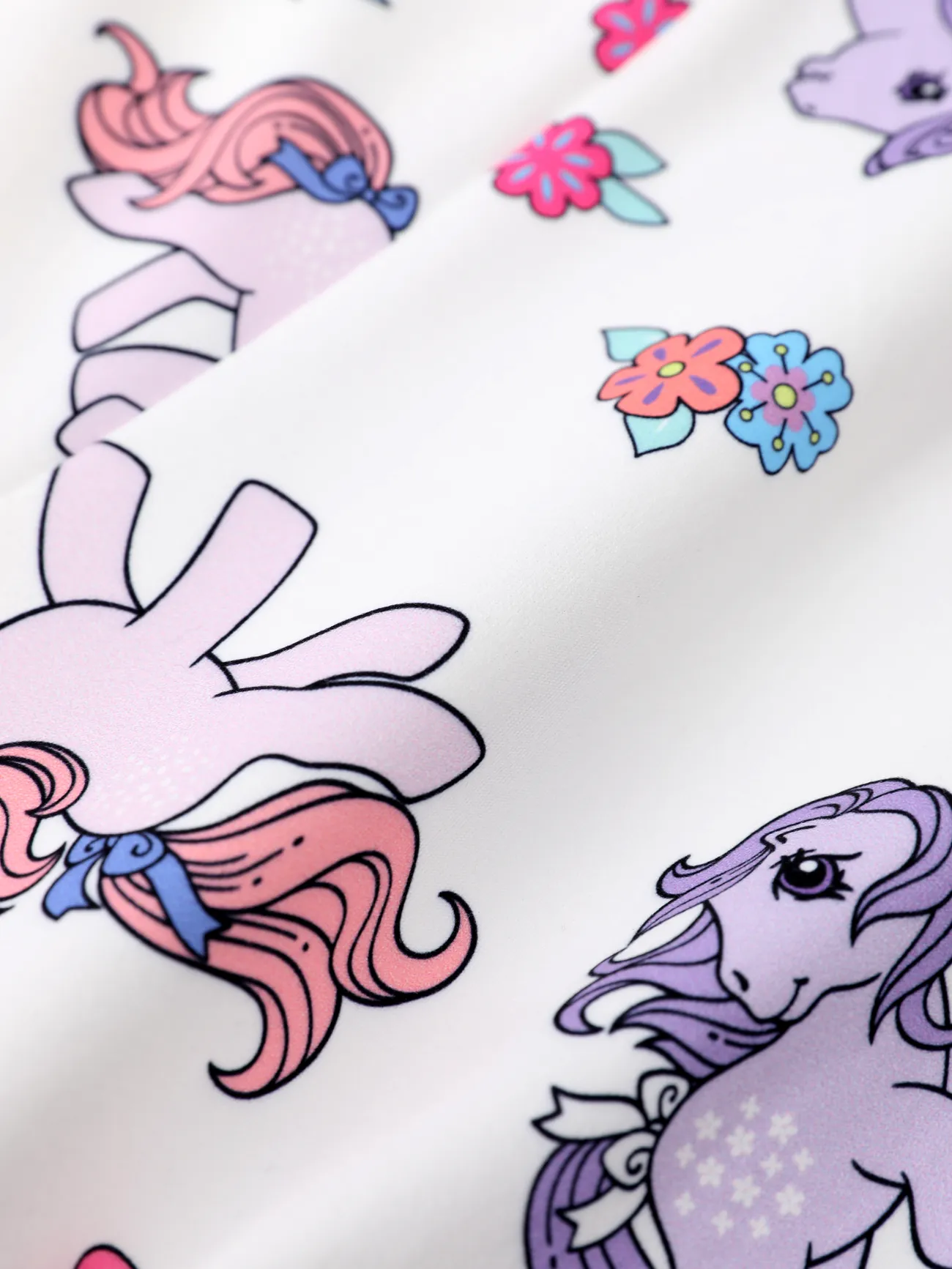 White - My Little Pony Toddler Girl Printed Spaghetti Strap Jumpsuit - image 8