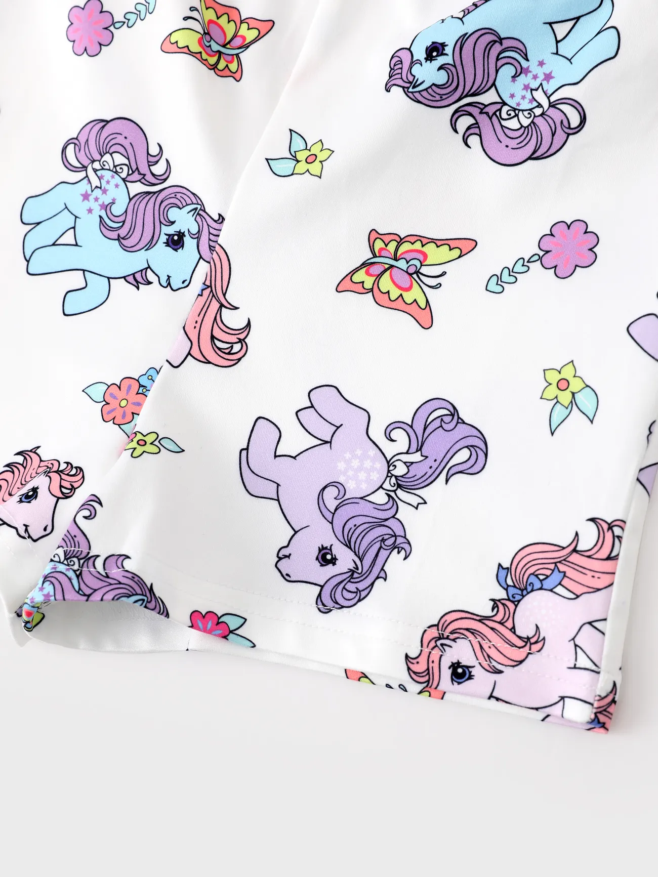 White - My Little Pony Toddler Girl Printed Spaghetti Strap Jumpsuit - image 7