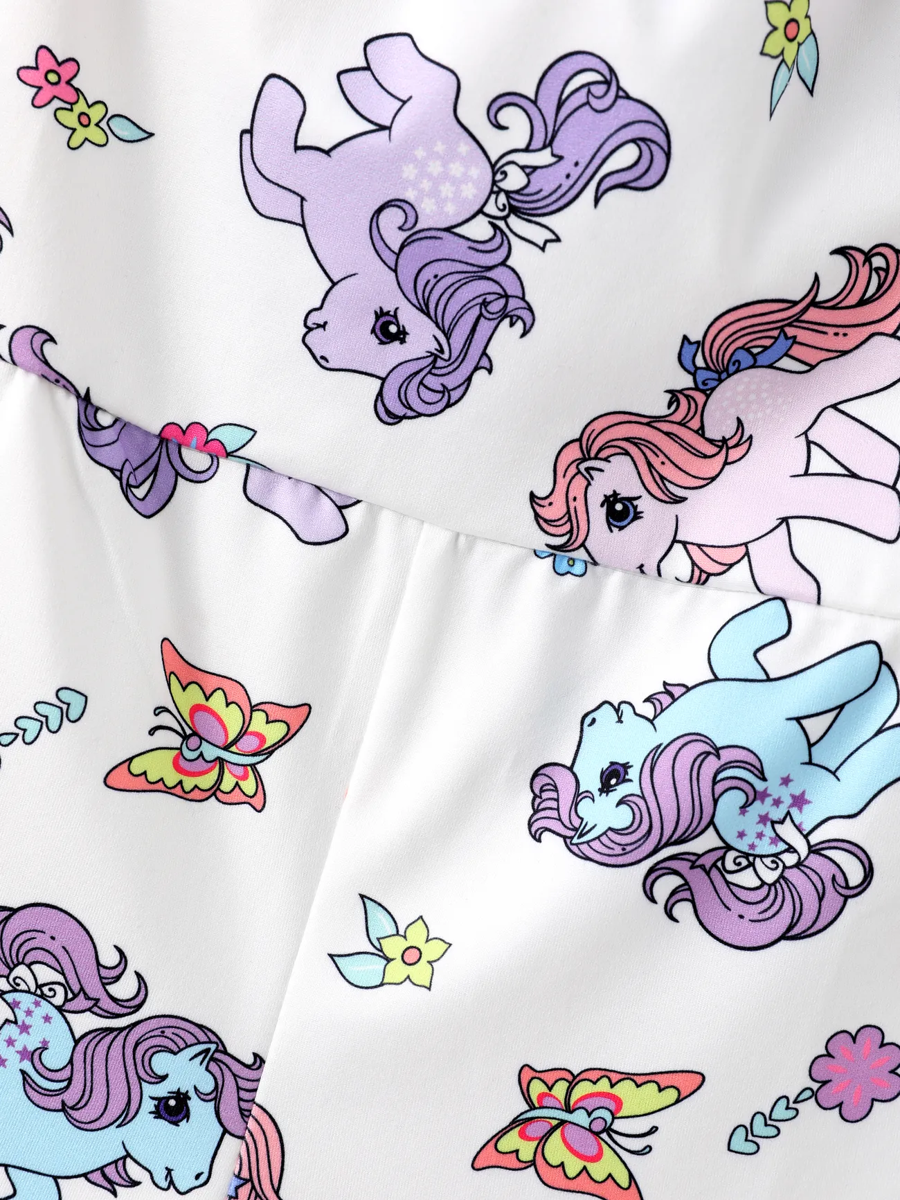 White - My Little Pony Toddler Girl Printed Spaghetti Strap Jumpsuit - image 6