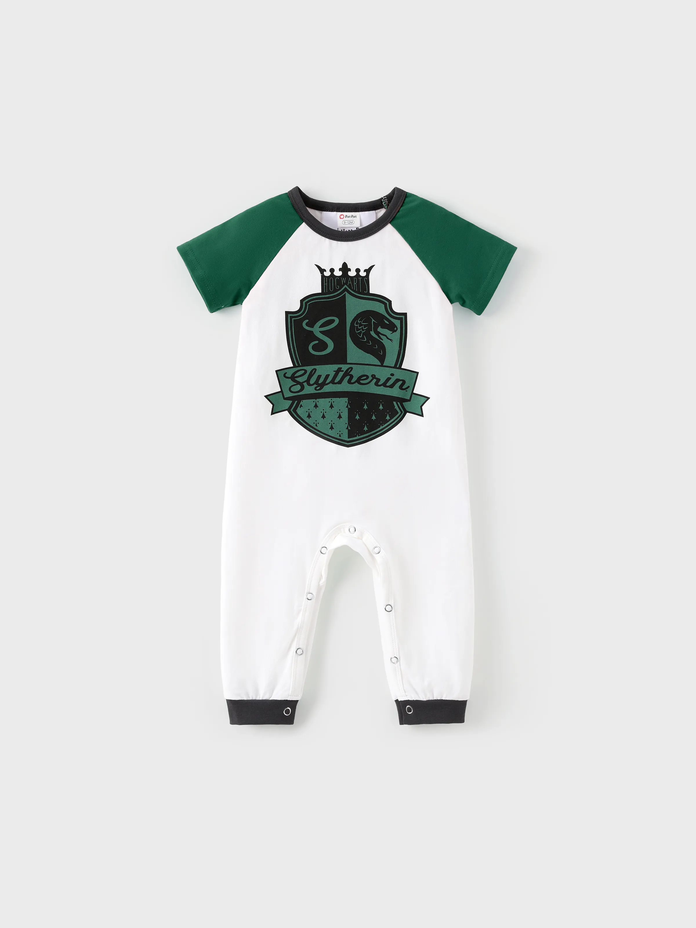 

Harry Potter Baby Boy Cotton College Badge Pattern Colorblock Short-sleeve Romper