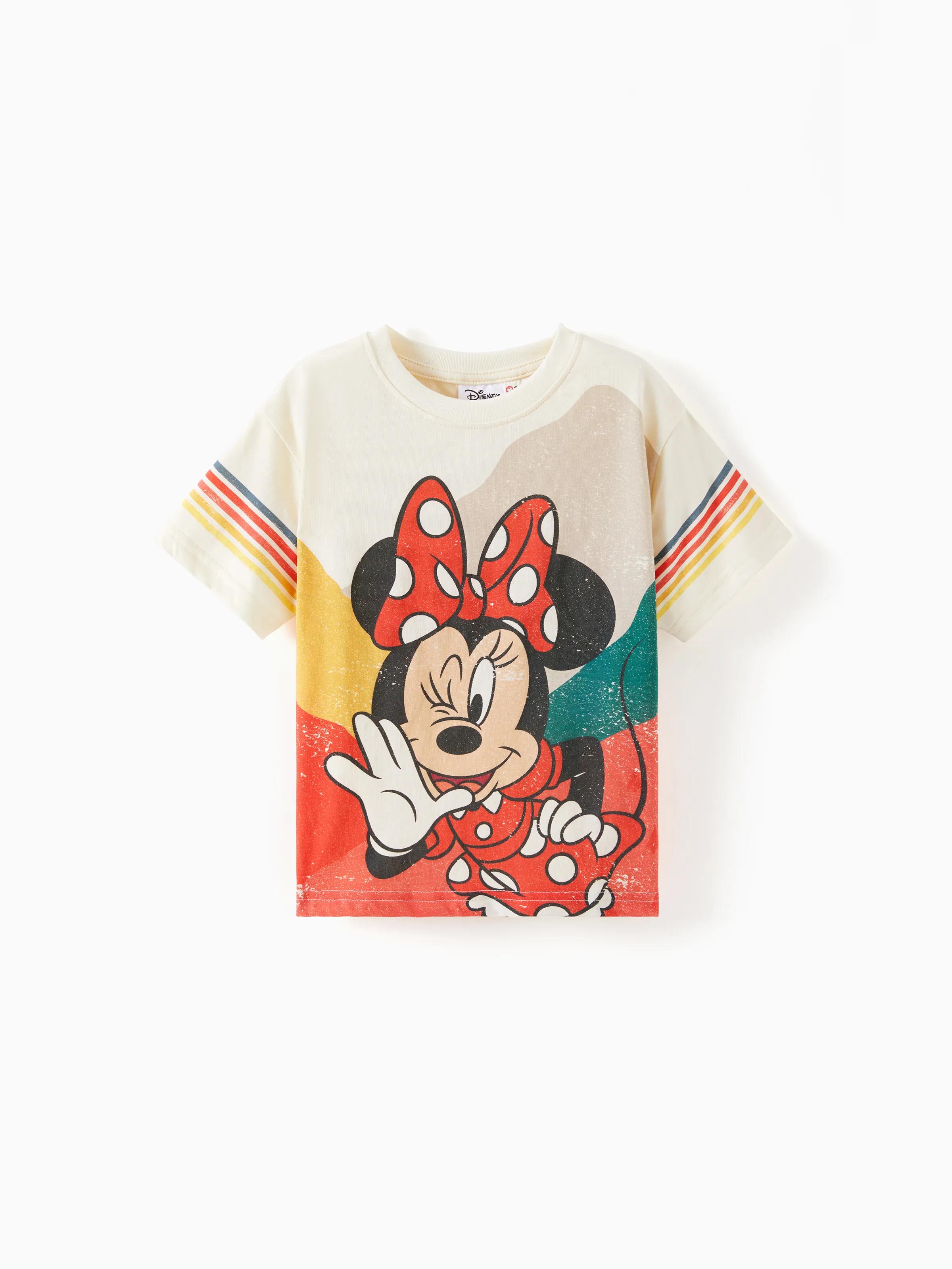 

Disney Mickey and Friends Family Matching Vintage Striped Print Short-sleeve Top/Romper