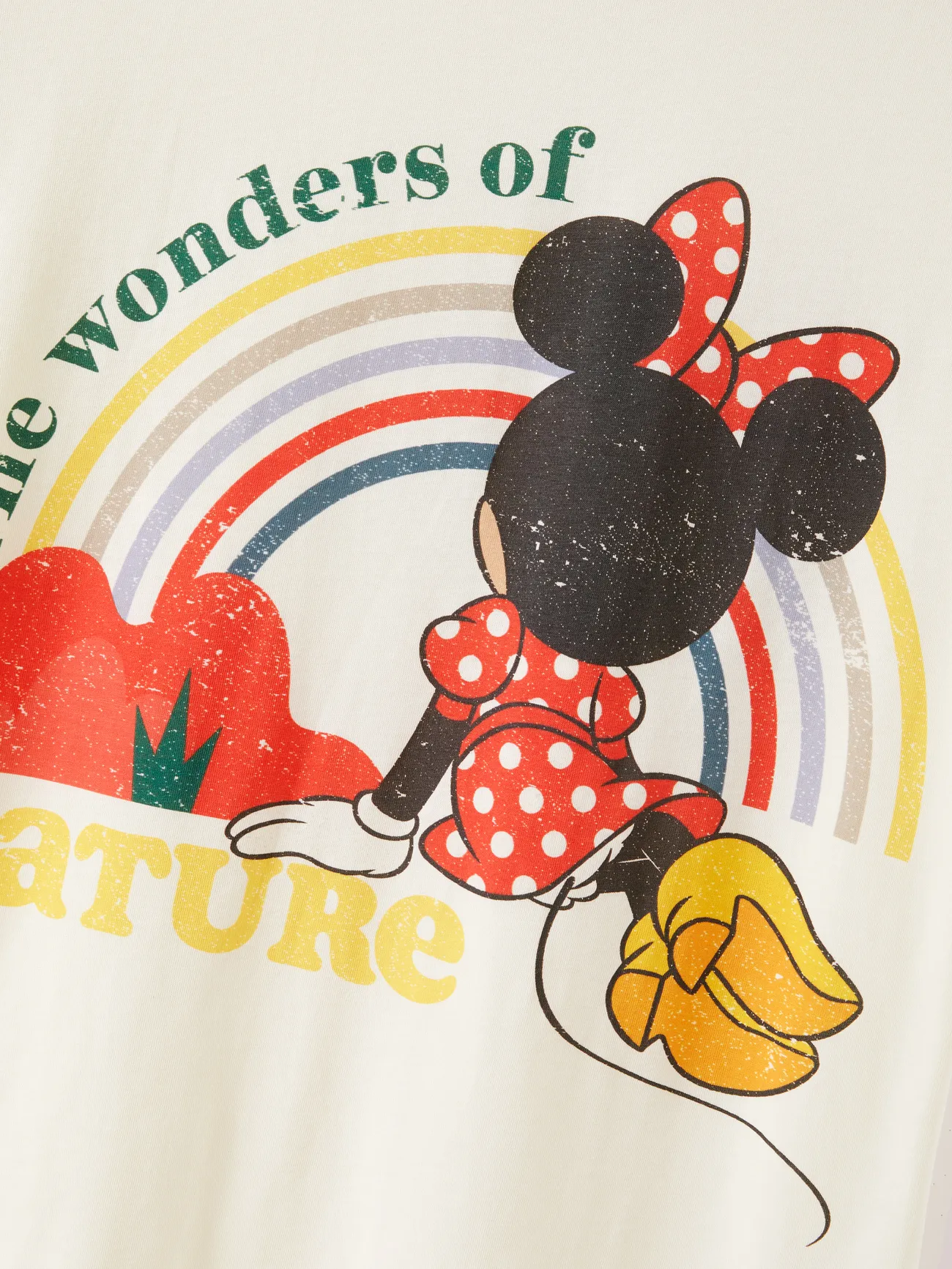 Women - Disney Mickey and Friends Family Matching Vintage Striped Print Short-sleeve Top/Romper - Creamy White - image 6