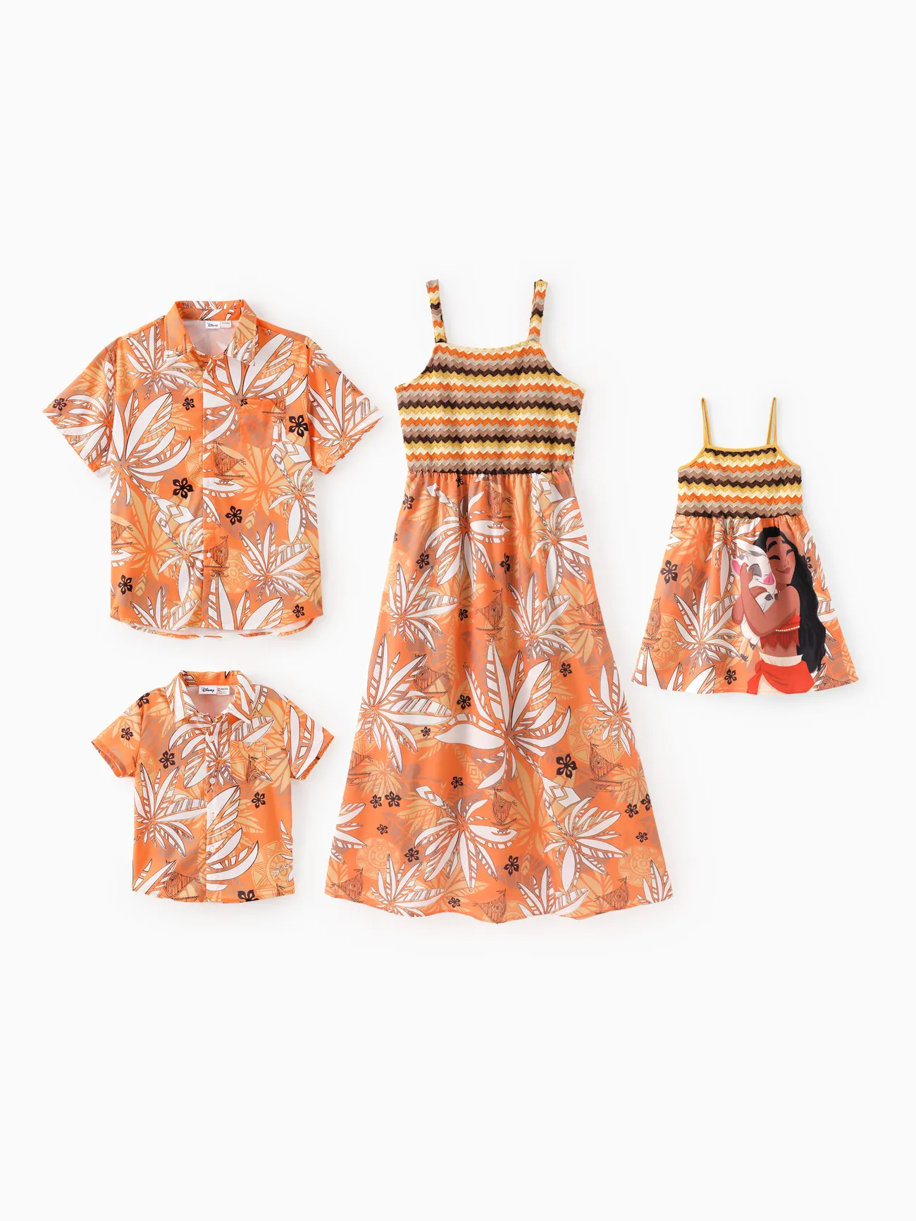 Women - Disney Princess Family Matching Moana Palm Leaf Tropical Crochet Sleeveless Dress/Shirt - Yellow - image 3