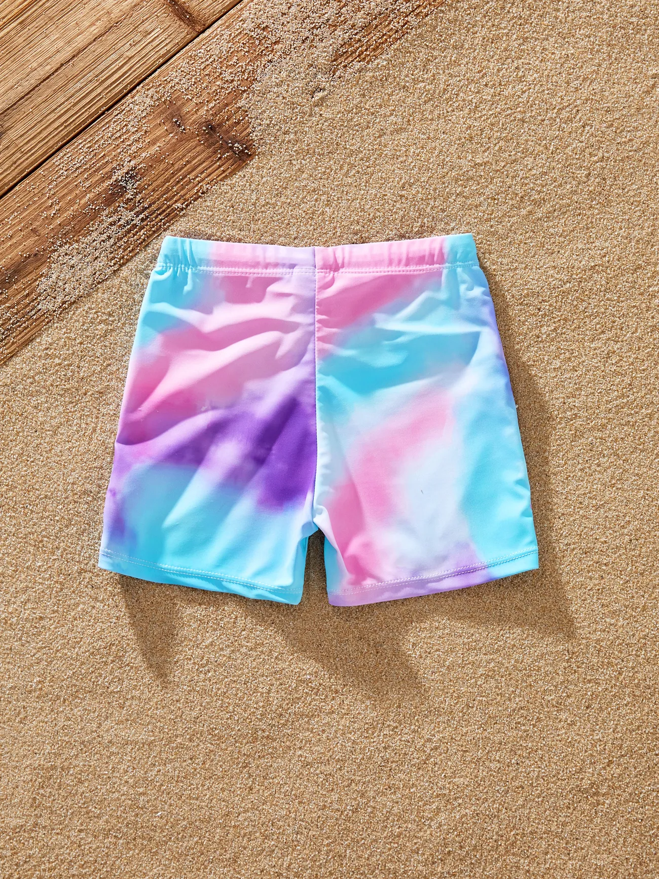Boy - Family Tie-dyed Swimwear Set for Unisex, Tight Polyester Spandex Matching Outfits - Multi-color - image 15