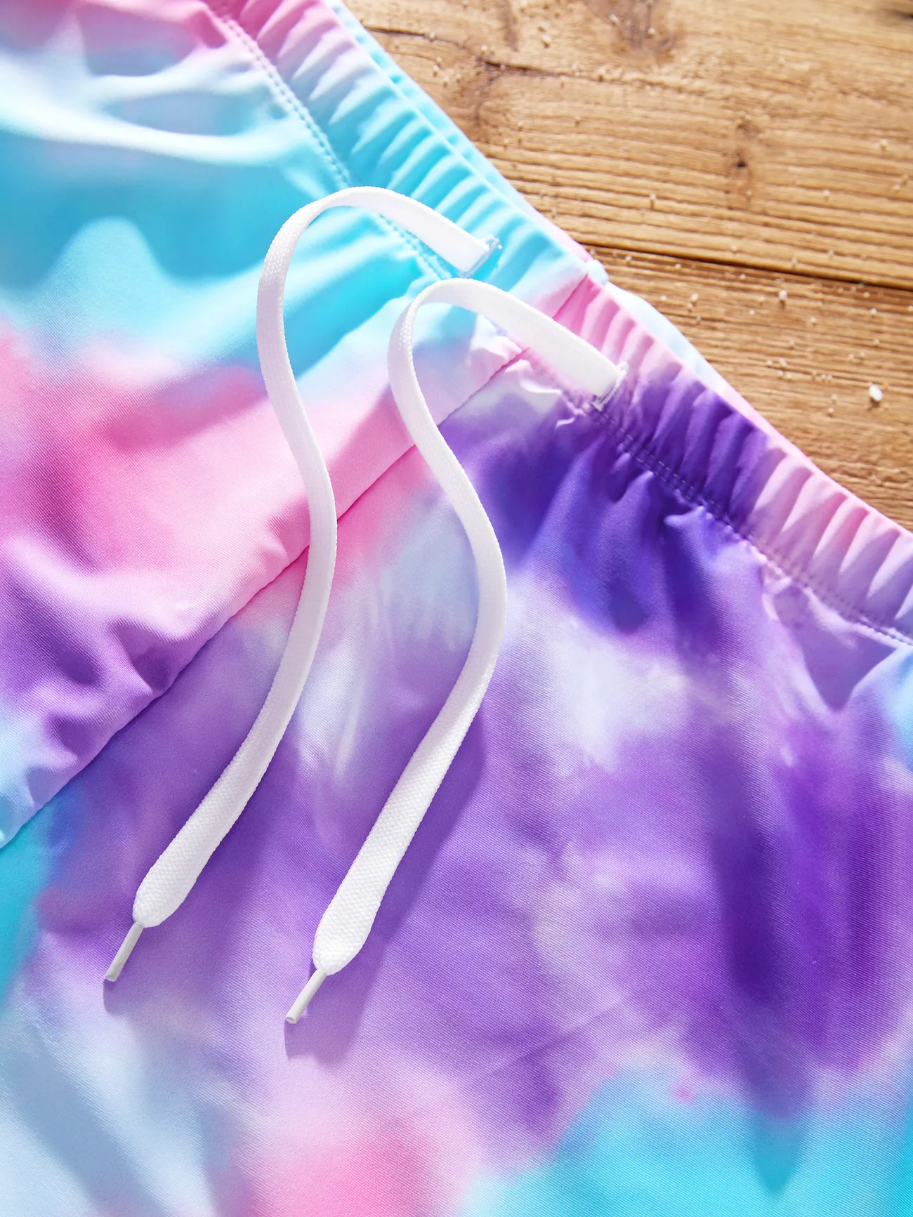 Men - Family Tie-dyed Swimwear Set for Unisex, Tight Polyester Spandex Matching Outfits - Multi-color - image 21