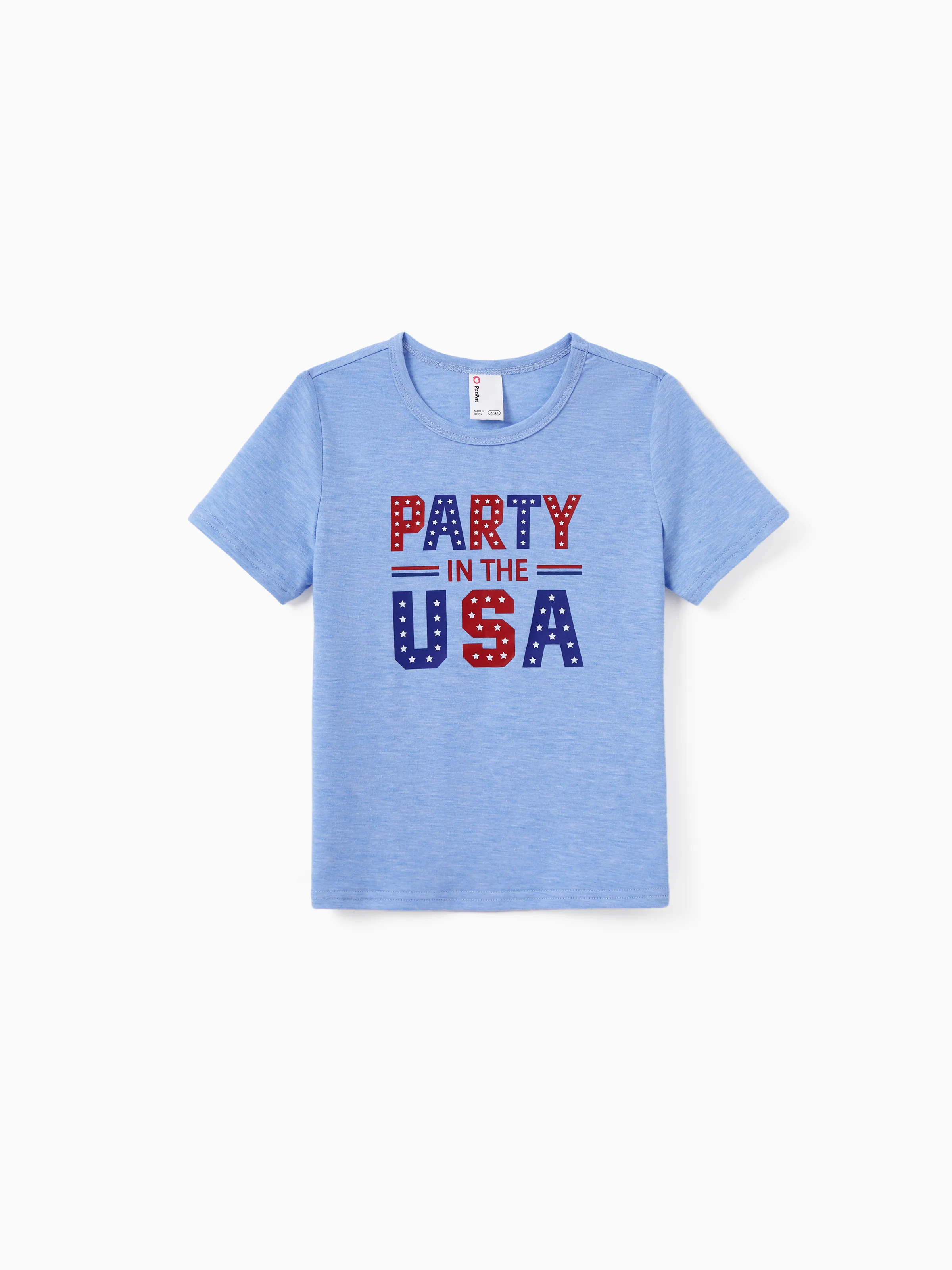

Independence Day Matching 'Party in the USA' Family Outfits 4th of July Graphic Tee or Dress Set for Patriotic Holiday