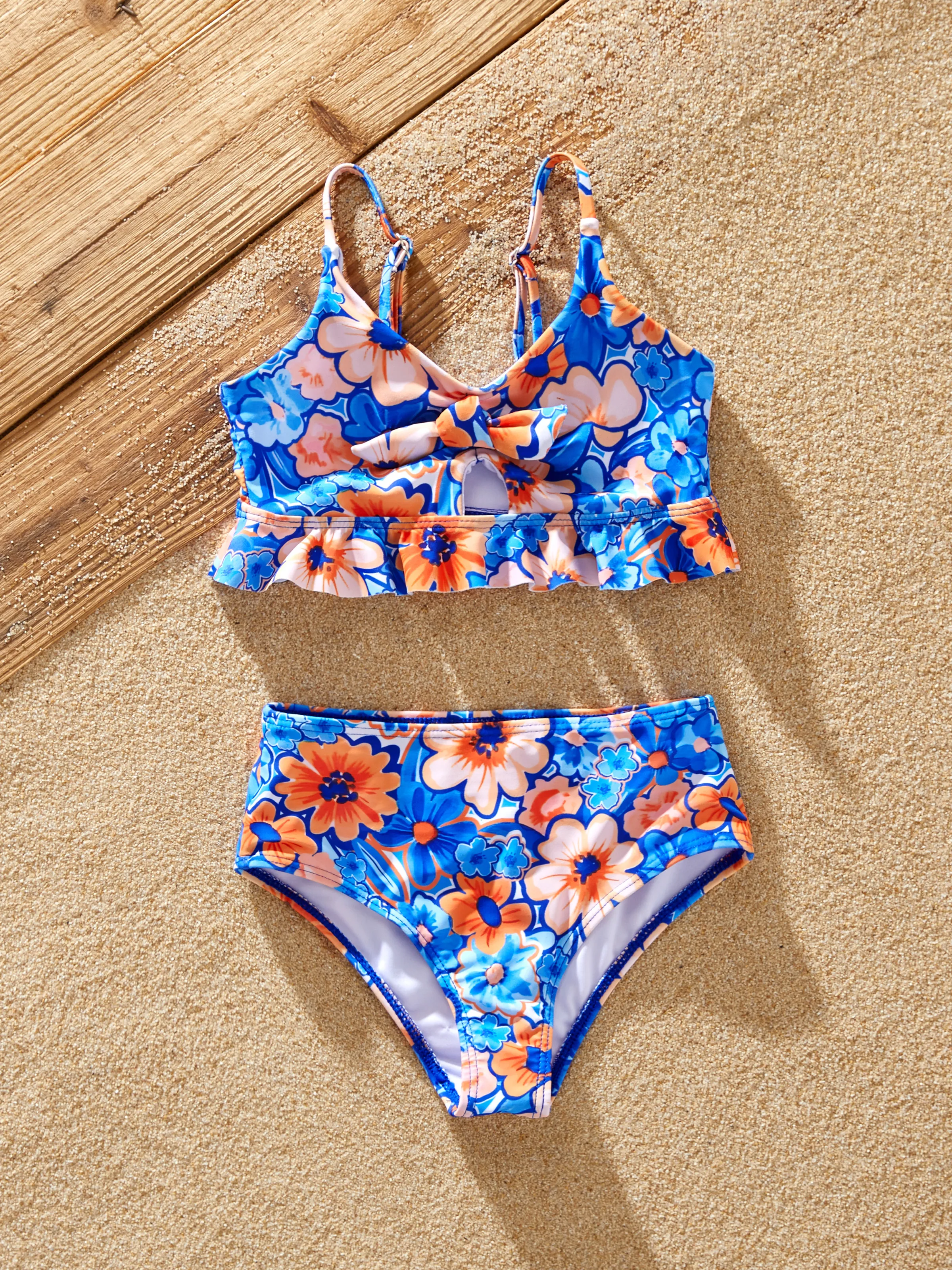 

Broken Flower Family Swimwear Set Polyester Unisex