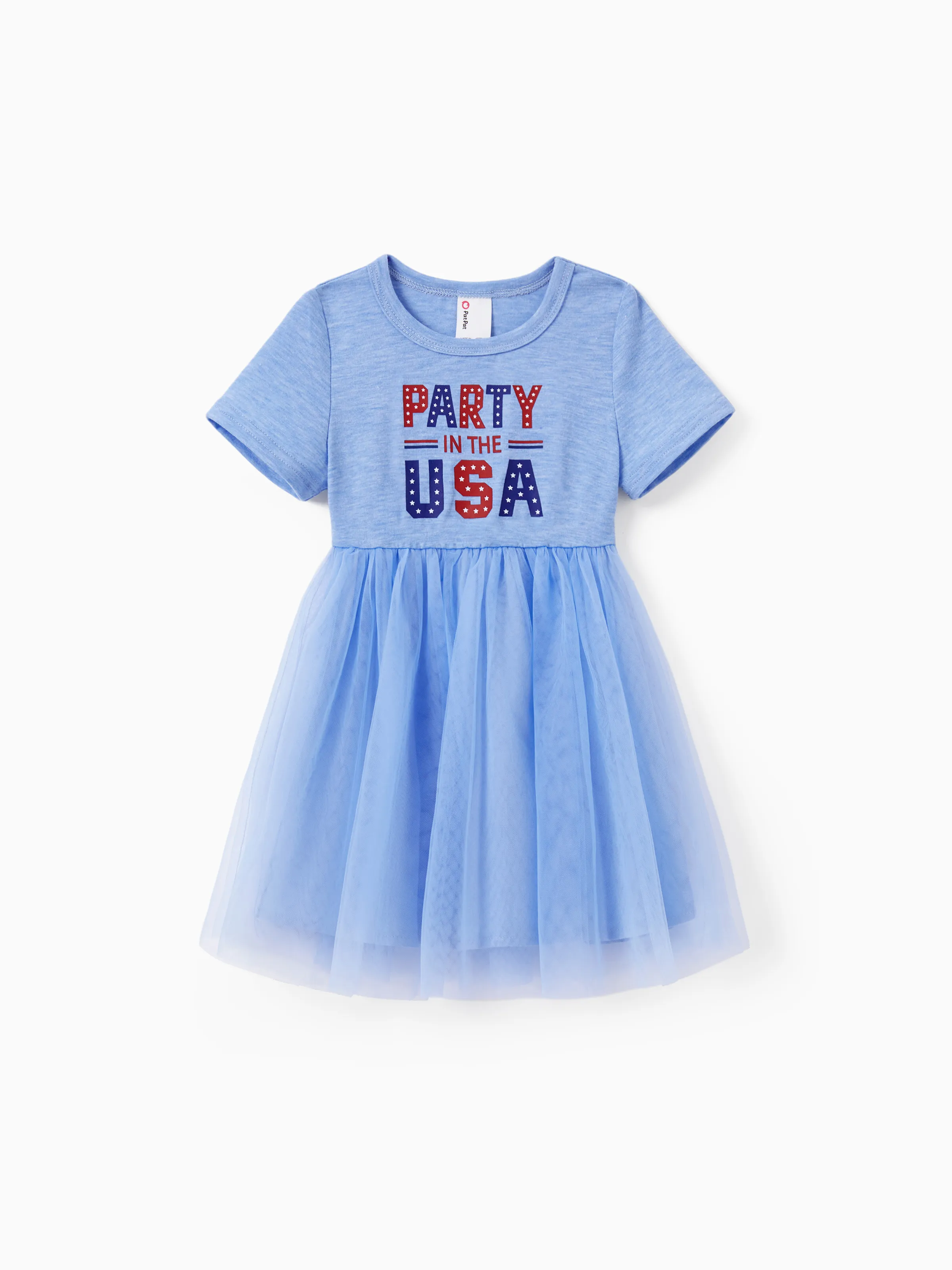 

Independence Day Matching 'Party in the USA' Family Outfits 4th of July Graphic Tee or Dress Set for Patriotic Holiday