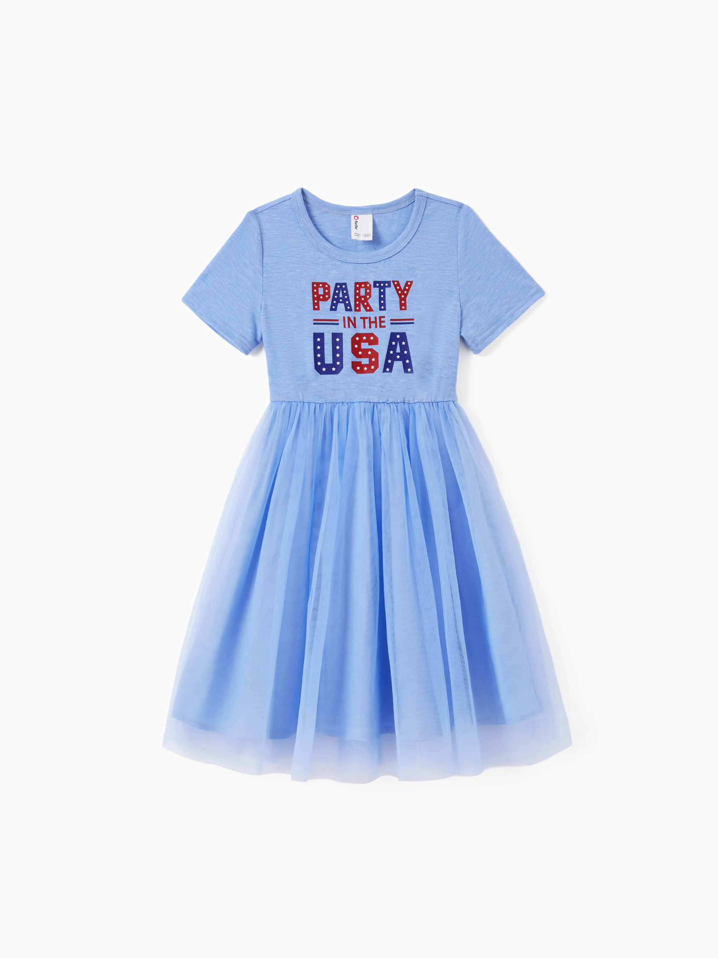 

Independence Day Matching 'Party in the USA' Family Outfits 4th of July Graphic Tee or Dress Set for Patriotic Holiday