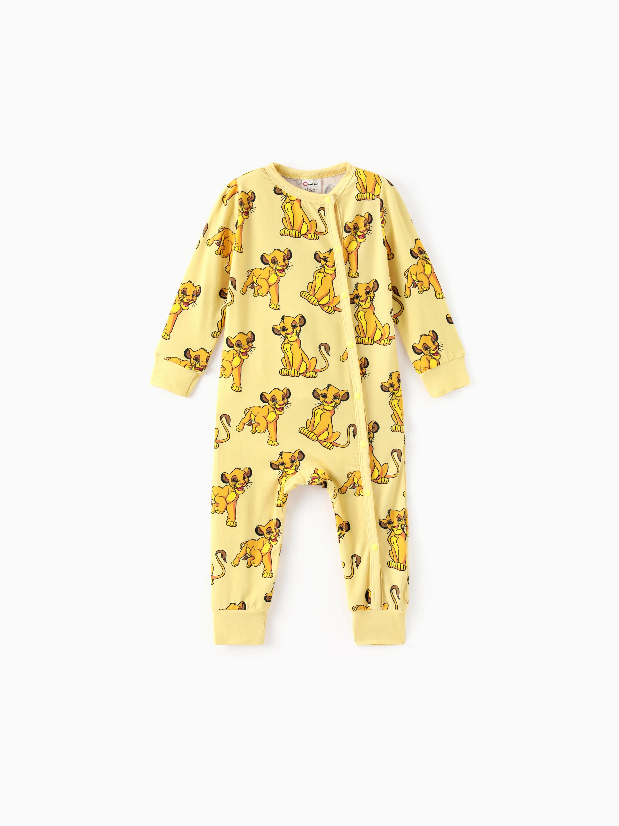 Disney Lion King Baby Boy Bamboo Simba Leopard Print Jumpsuit