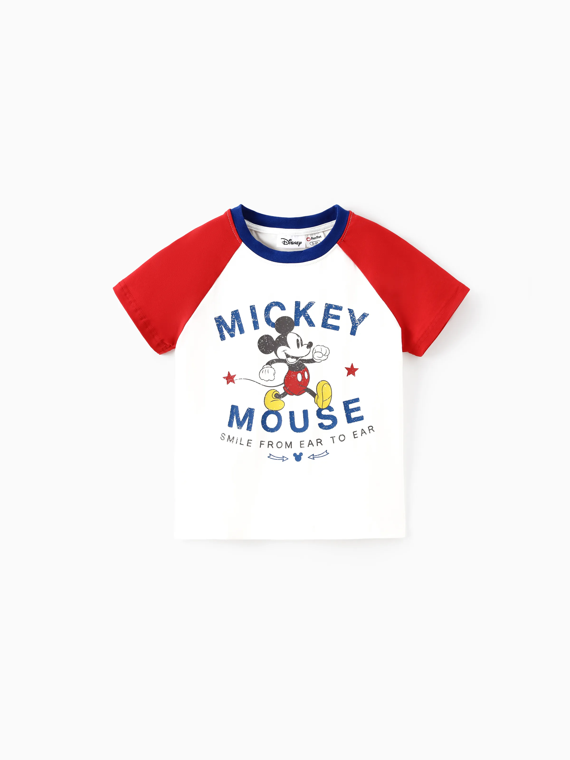 

Disney Mickey and Friends Family matching Floral Print Dresses/ Colorblock Cotton Top