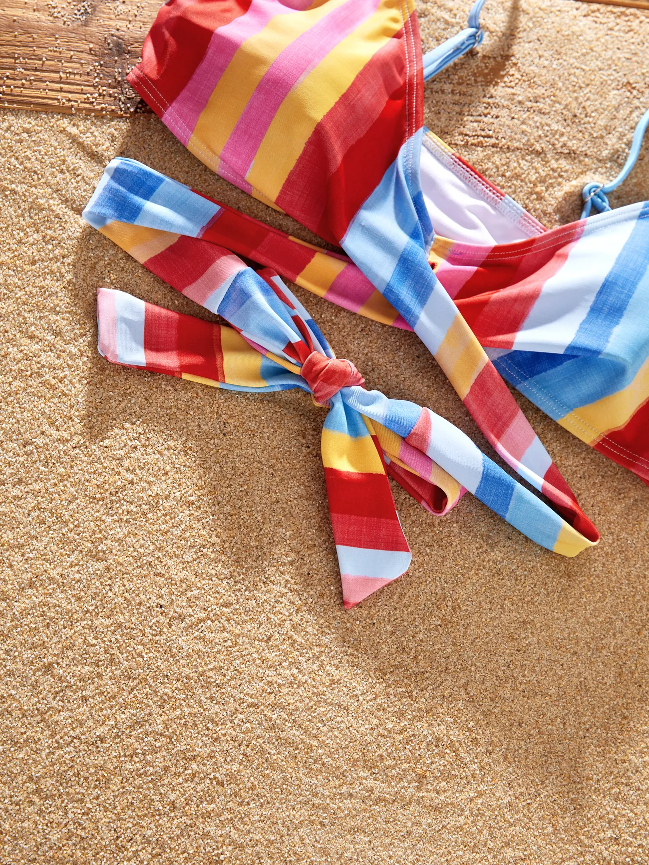 Women - Family Stripe Swimwear Set - Unisex Casual Matching Outfits - Multi-color - image 6