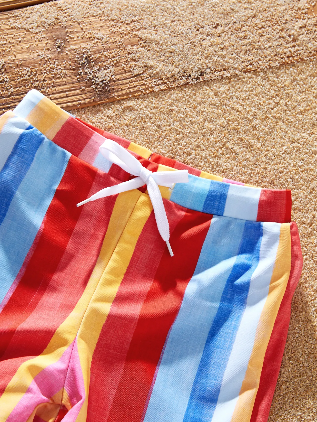 Boy - Family Stripe Swimwear Set - Unisex Casual Matching Outfits - Multi-color - image 14