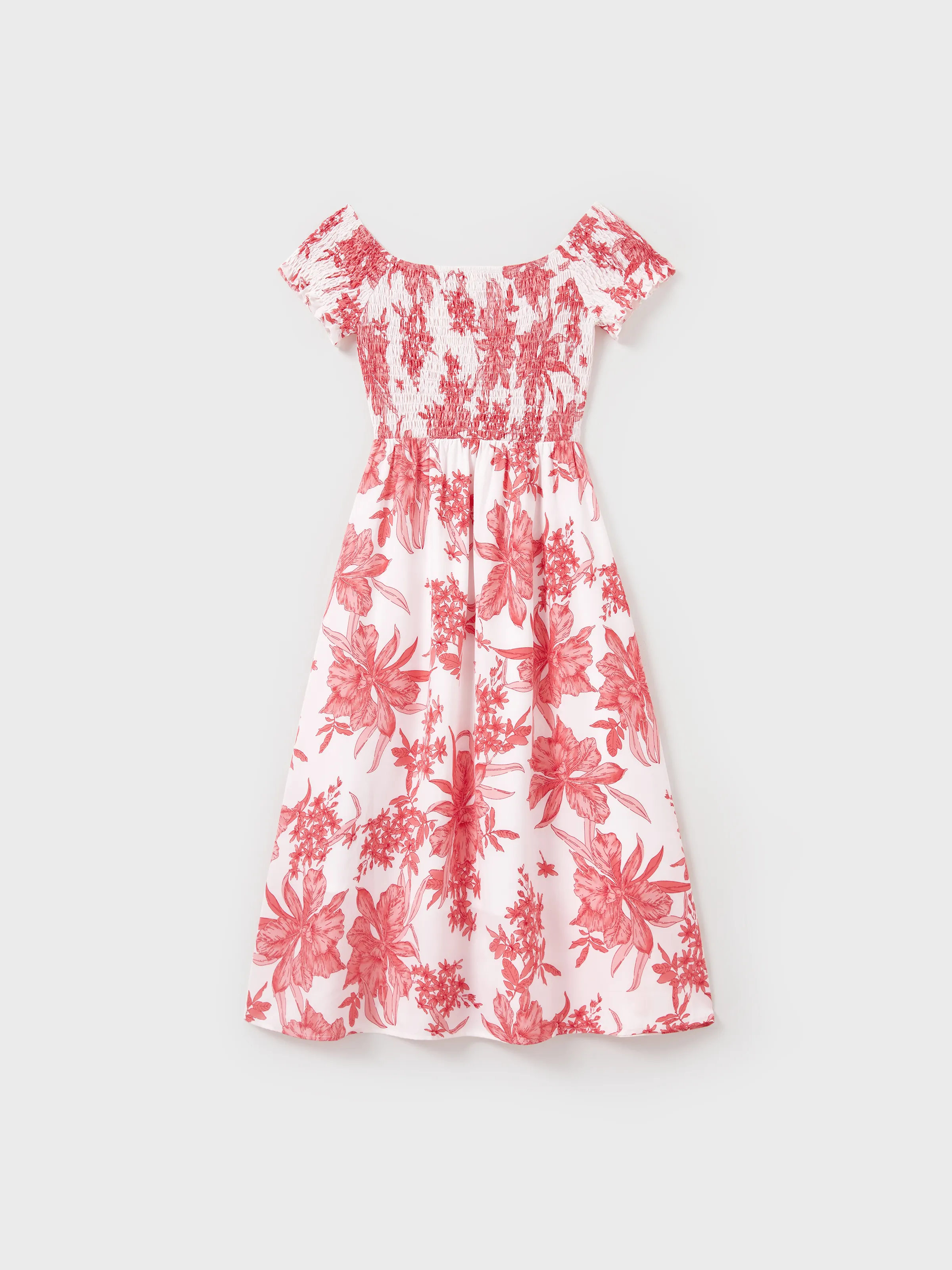 

Family Matching Floral Print Maxi Dress Elegant Off-Shoulder Design for Mommy & Me