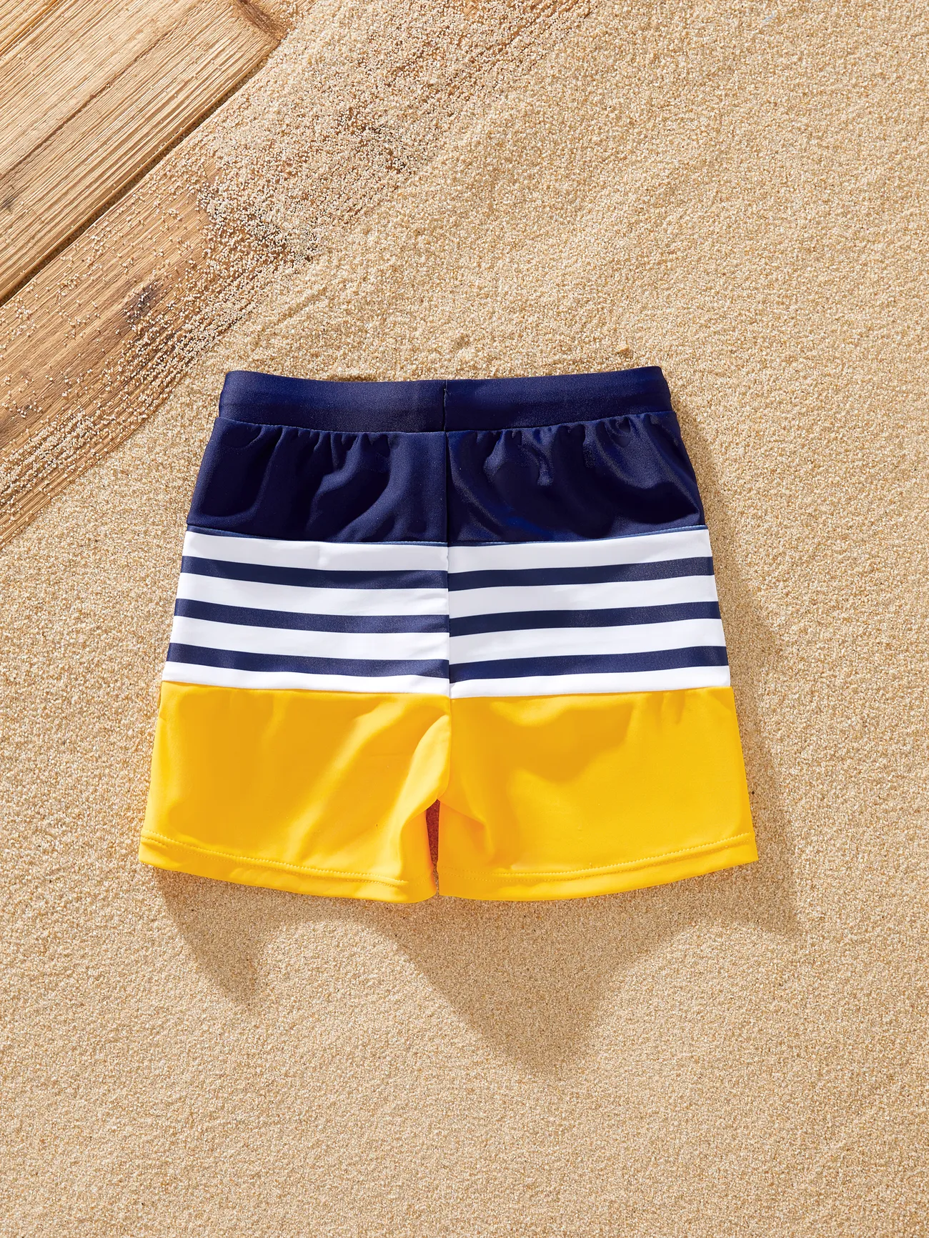Boy - Matching Family Swimsuits (Stripe & Colorblock) - One Piece Swimsuit or Swim Trunks Shorts - ColorBlock - image 13