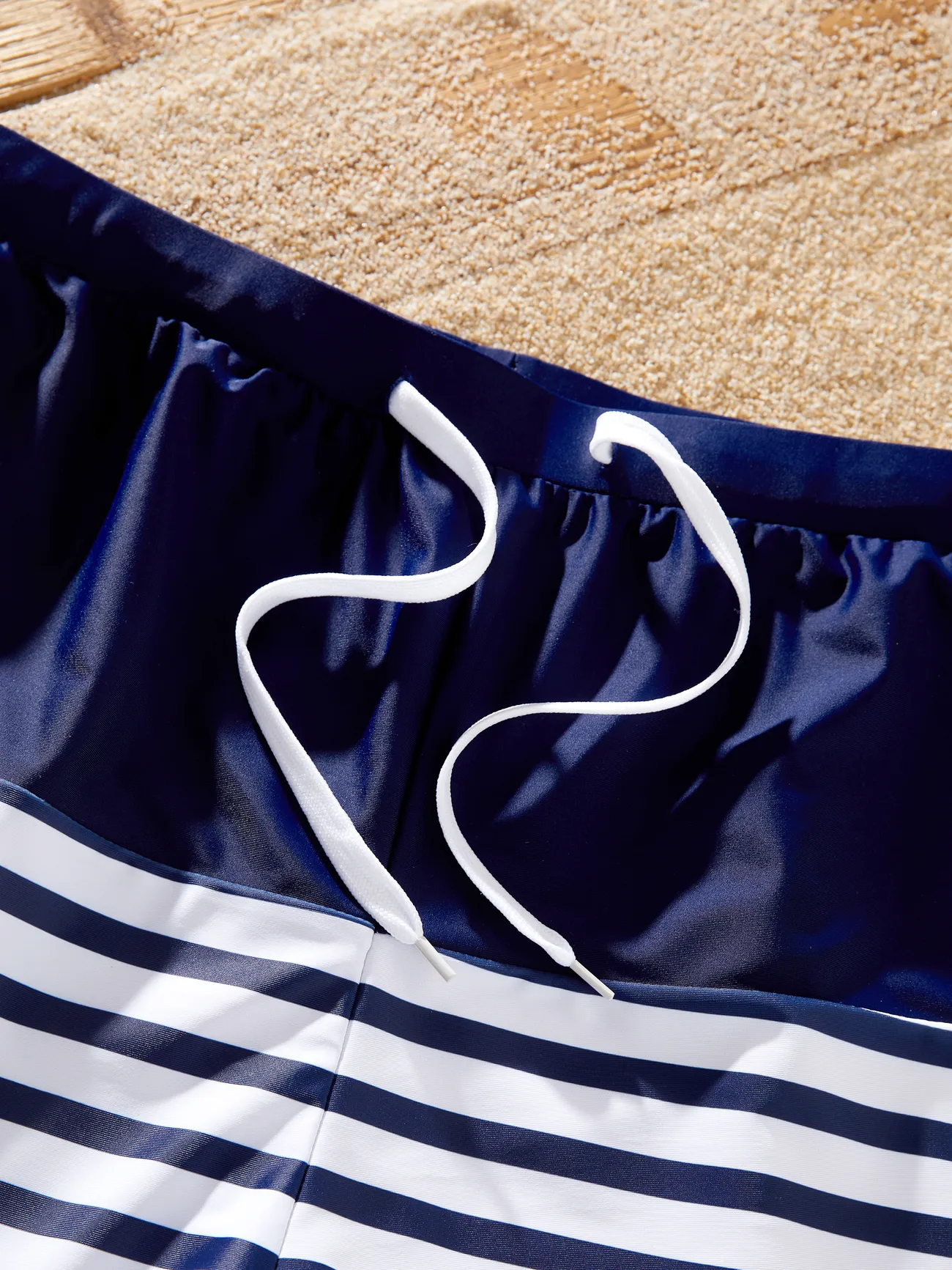 Men - Matching Family Swimsuits (Stripe & Colorblock) - One Piece Swimsuit or Swim Trunks Shorts - ColorBlock - image 20