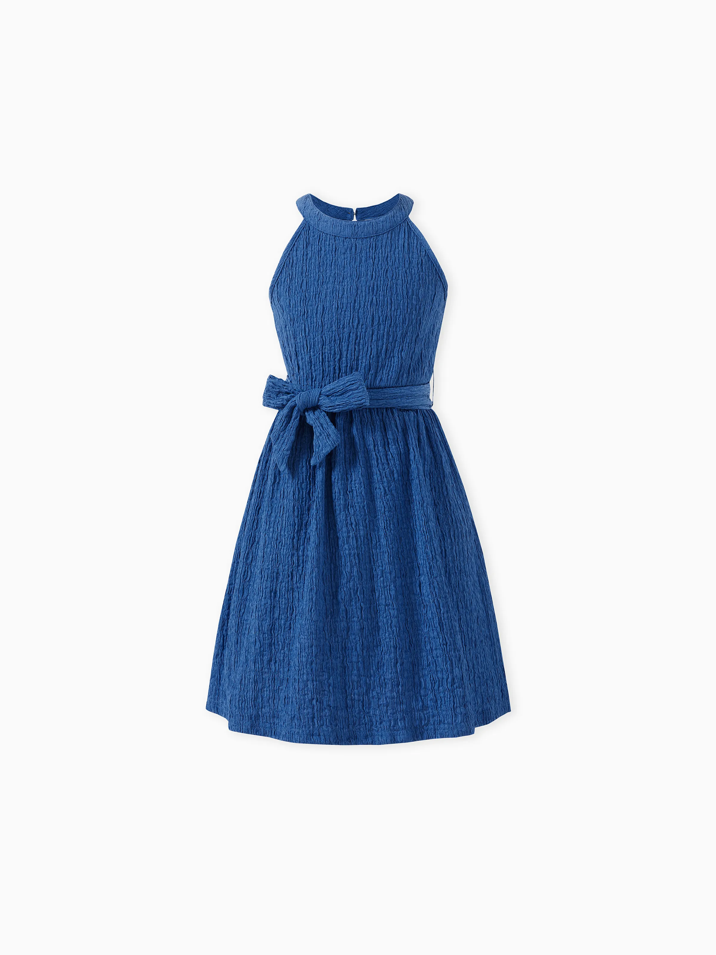 

Matching Outfits Mommy and Me Sleeveless Casual Solid Color Dress