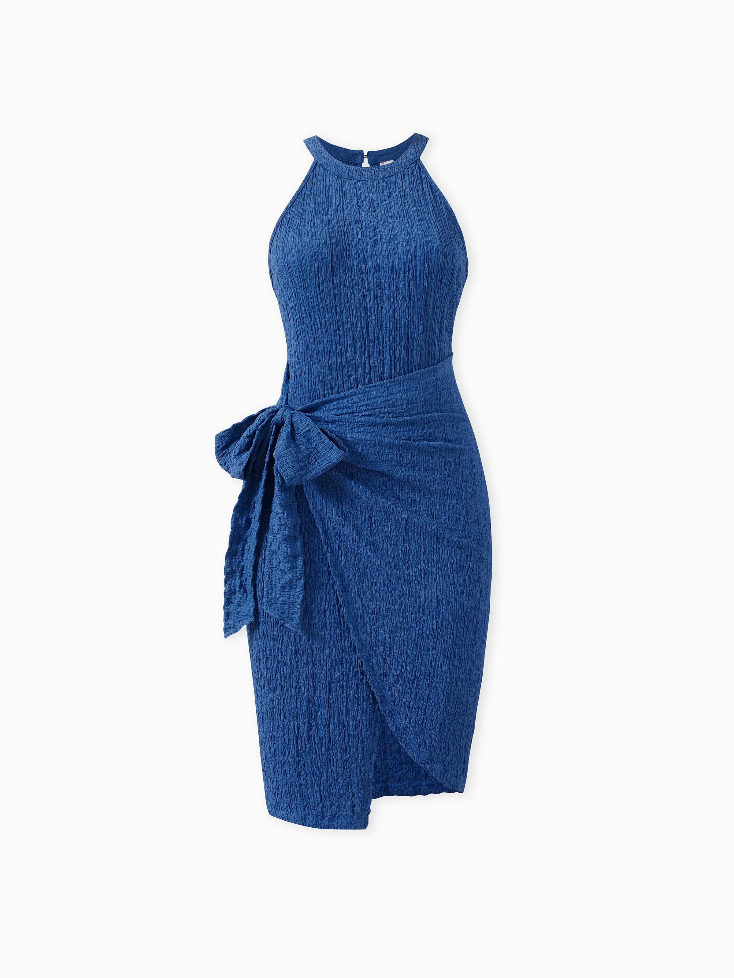 

Matching Outfits Mommy and Me Sleeveless Casual Solid Color Dress