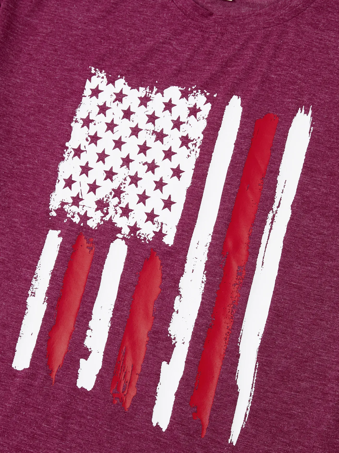 Women - Graphic American Flag T-shirts for Matching Family - Multi-color - image 6