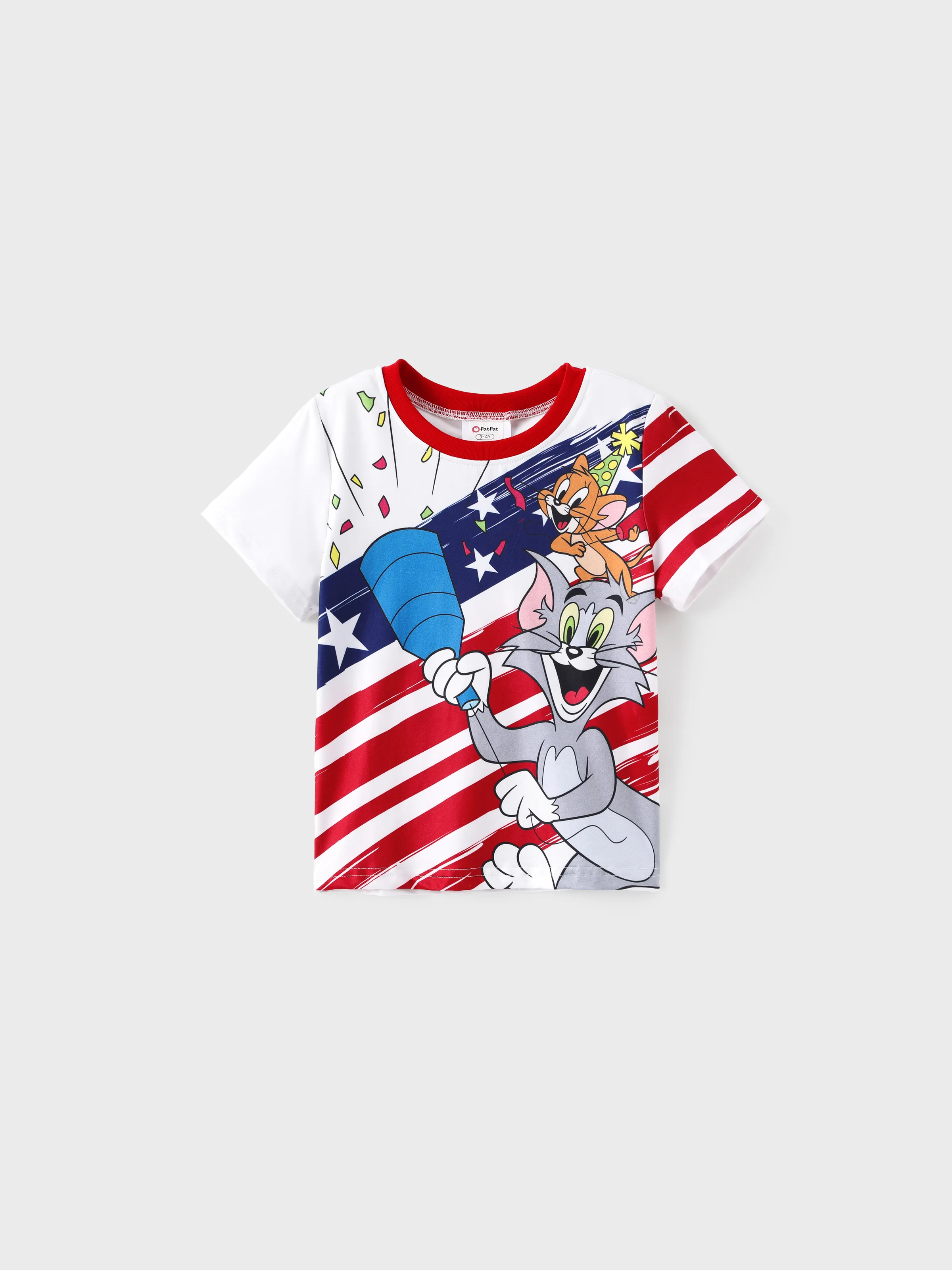 

Tom and Jerry Independence Day Printed Tee/ Romper