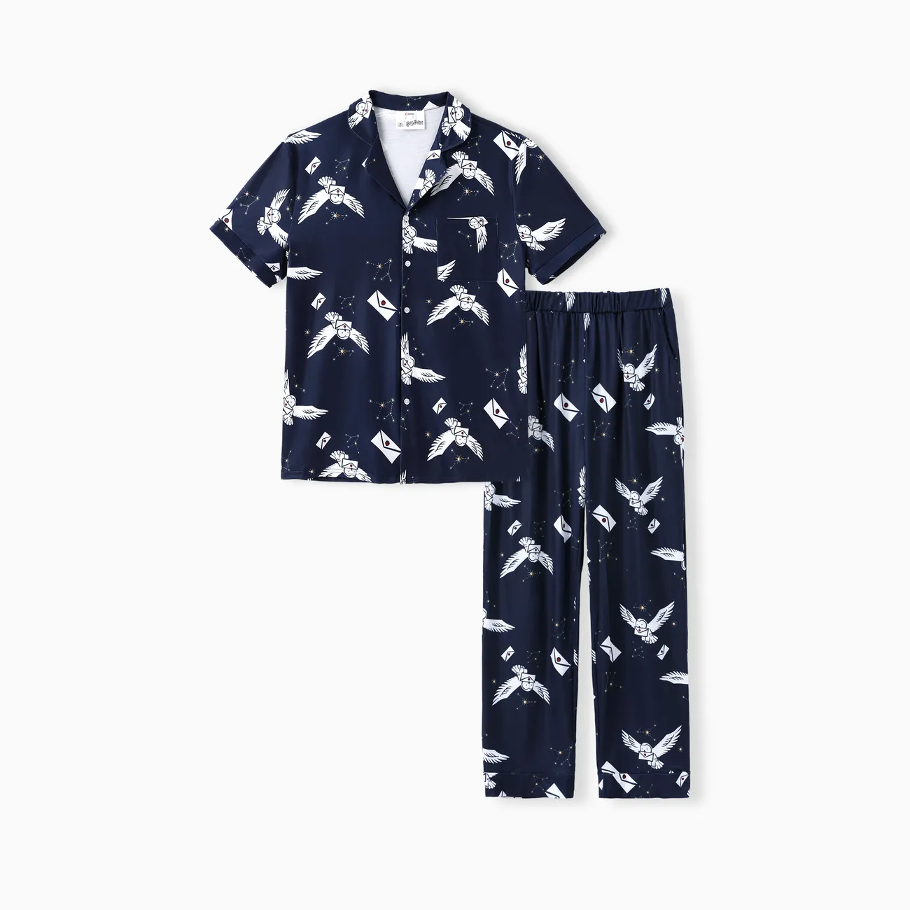 Harry Potter Family matching 2pcs Owl Envelope Allover Print Pajamas Set(Flame Resistant)
