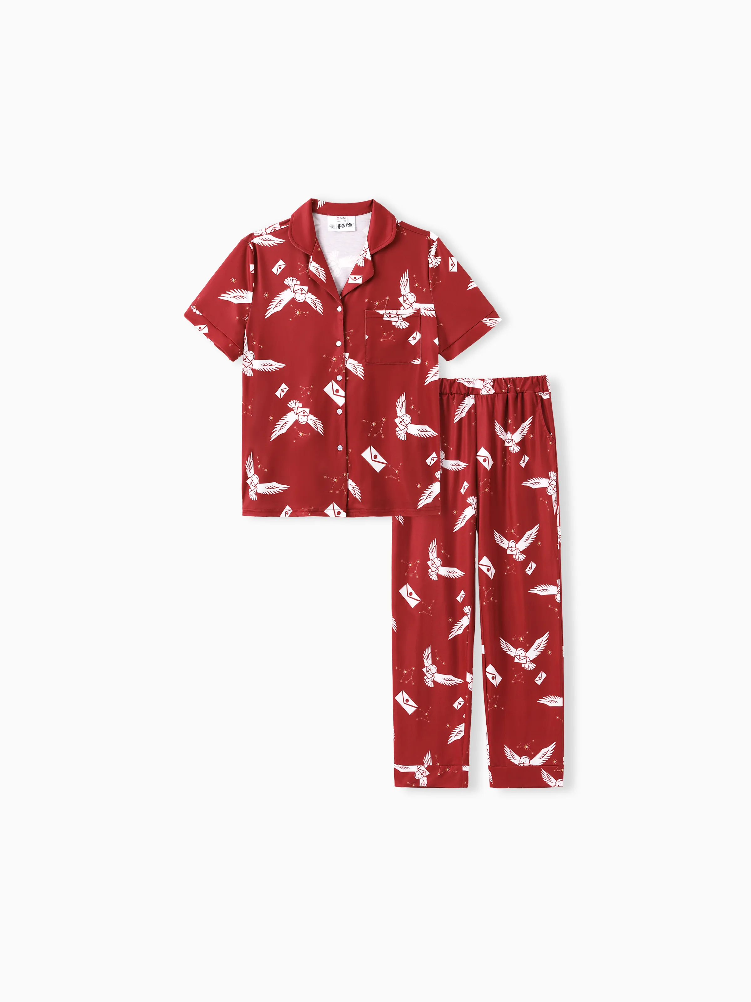 

Harry Potter Family matching 2pcs Owl Envelope Allover Print Pajamas Set(Flame Resistant)