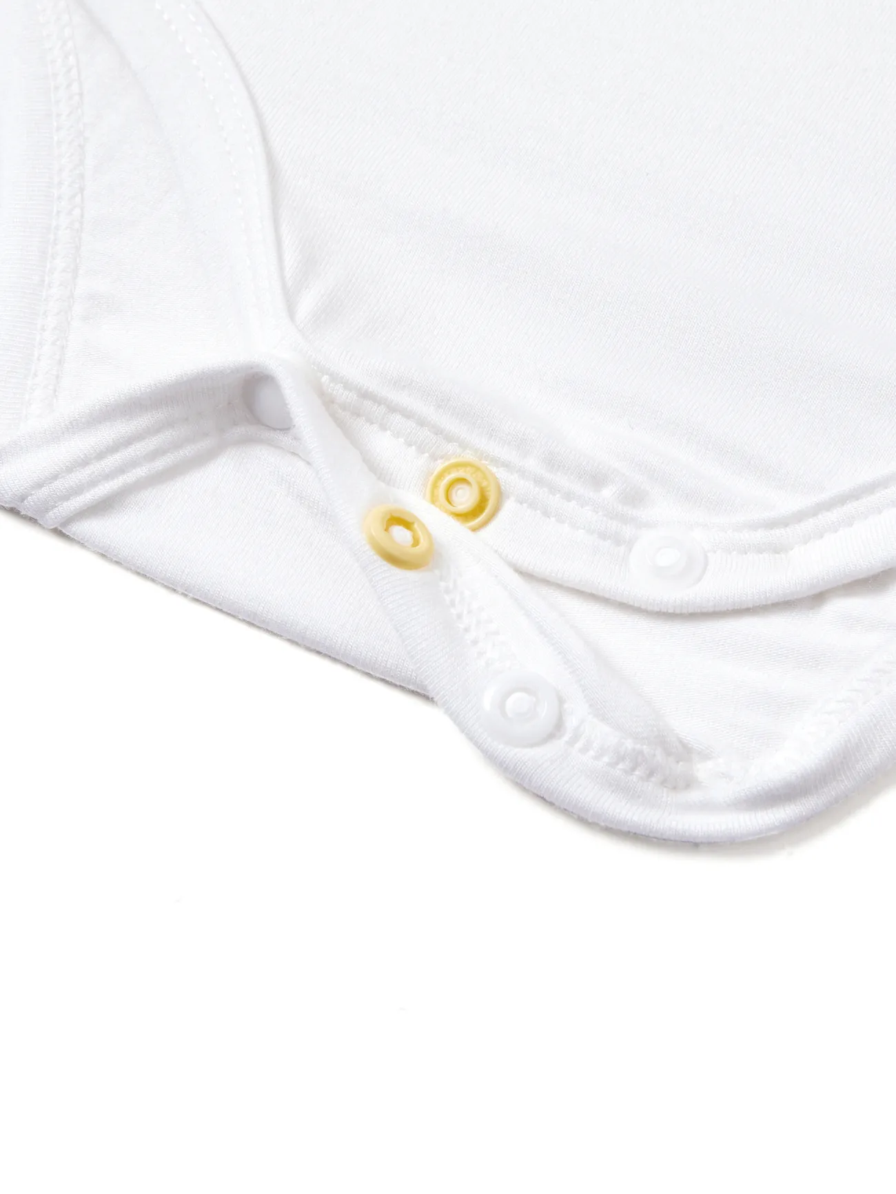 White - Bamboo Baby Boy/Girl Casual Romper - image 4