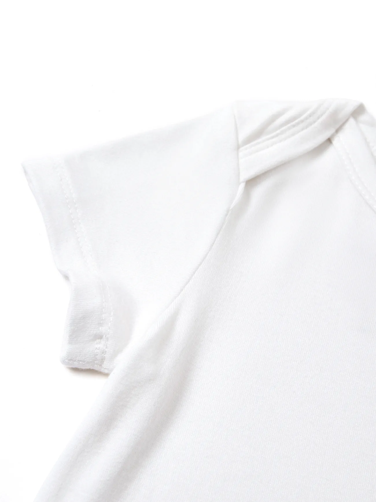 White - Bamboo Baby Boy/Girl Casual Romper - image 3